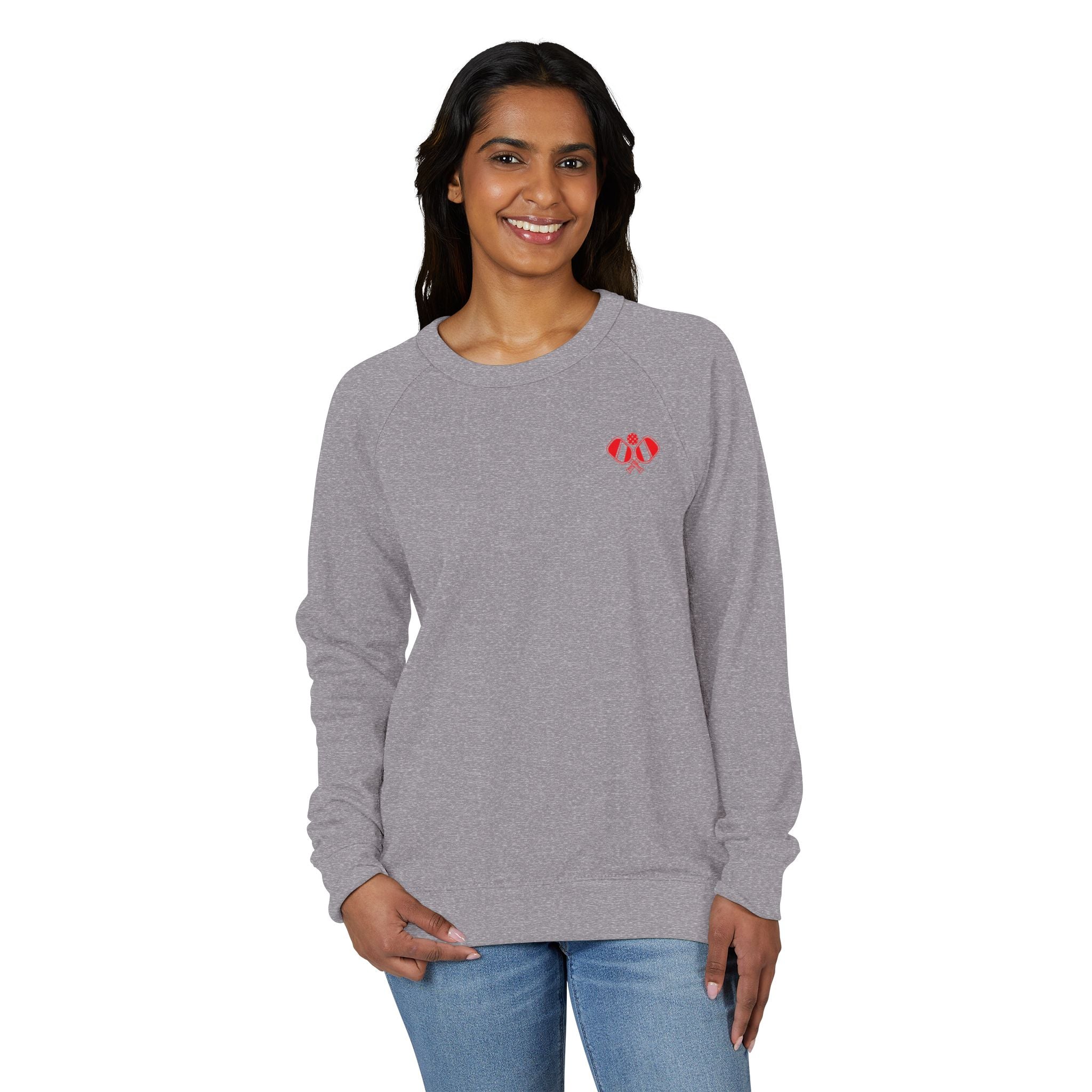 Cozy Unisex Pullover Crewneck Sweatshirt Paddle Therapy Primary Red