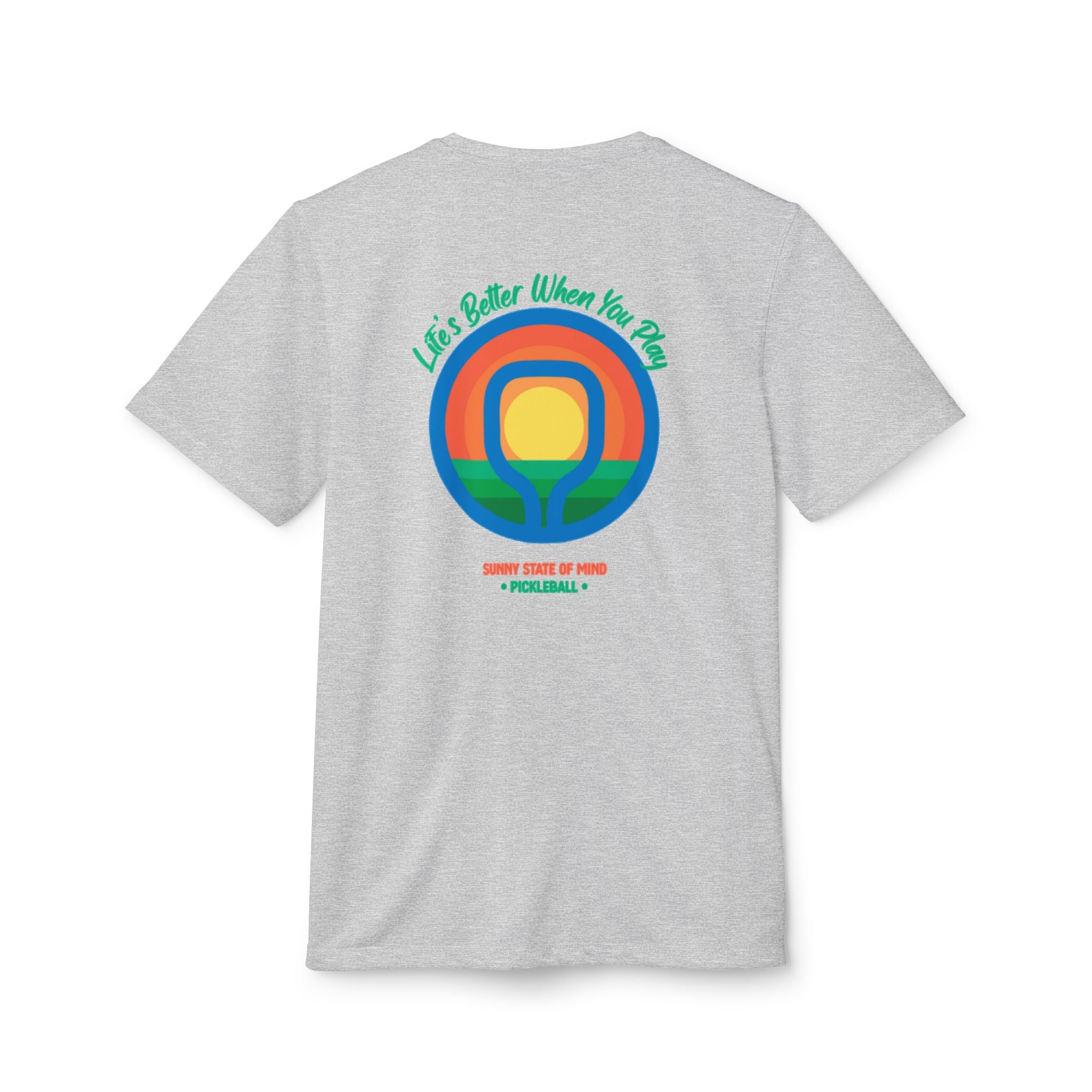 Adidas Unisex Sport T-Shirt – Sunny State of Mind | Life Is Better When You Play (Green Edition)