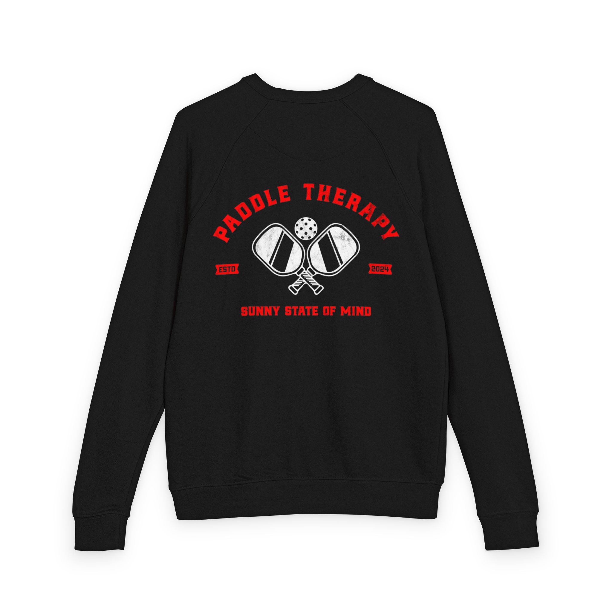 Cozy Unisex Pullover Crewneck Sweatshirt Paddle Therapy Primary Red