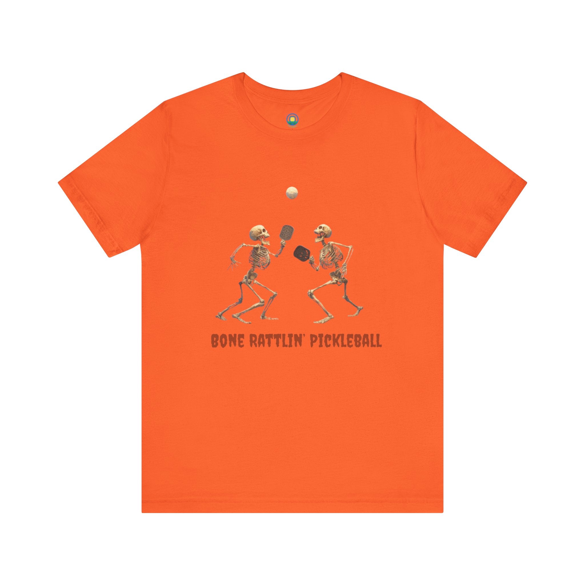 Skeleton Rattlin' Pickleball Tee – Funny Halloween Unisex Shirt for Players, Casual Style & Gift for Friends