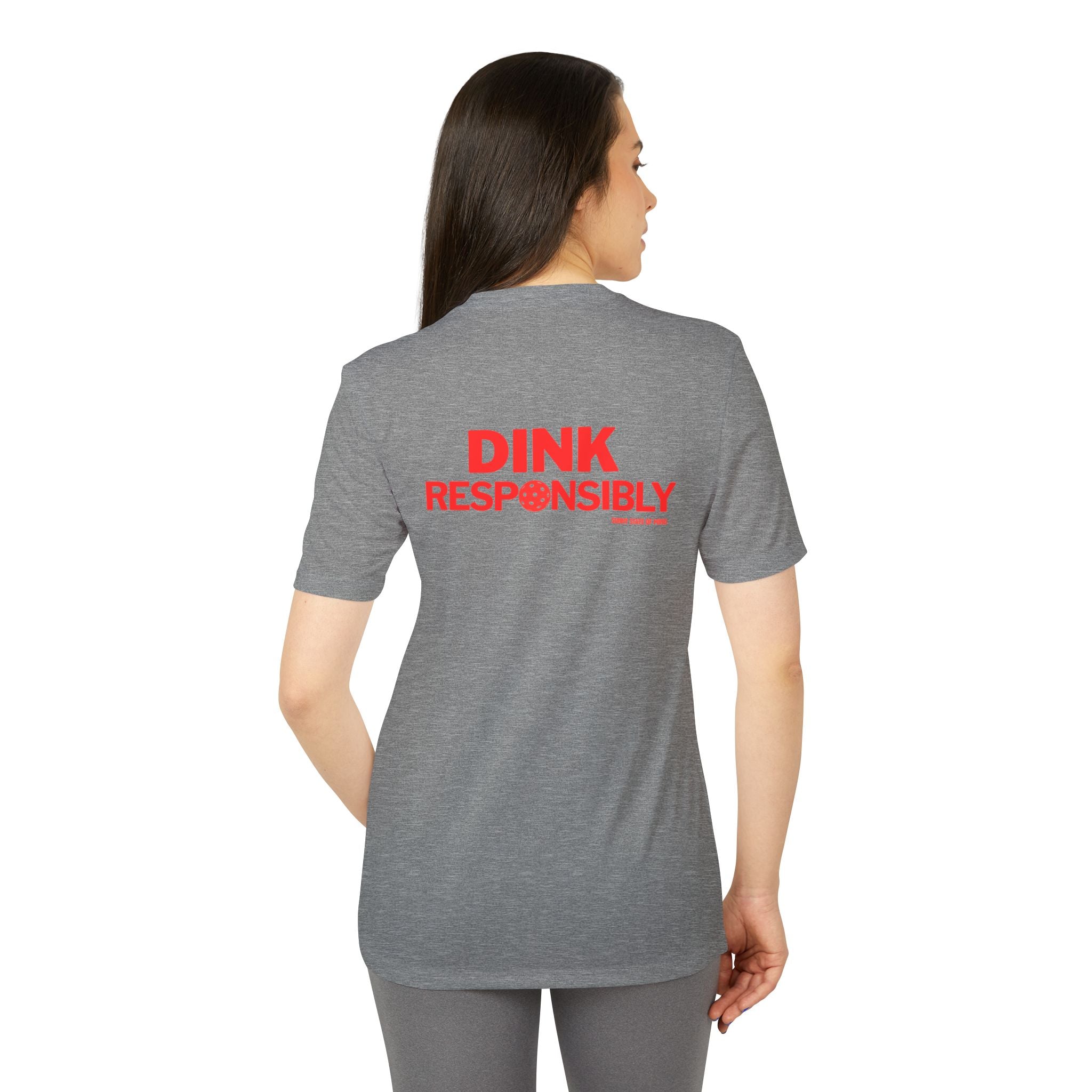 Dink Responsibly Unisex Sport T-Shirt – Sunny State of Mind Pickleball