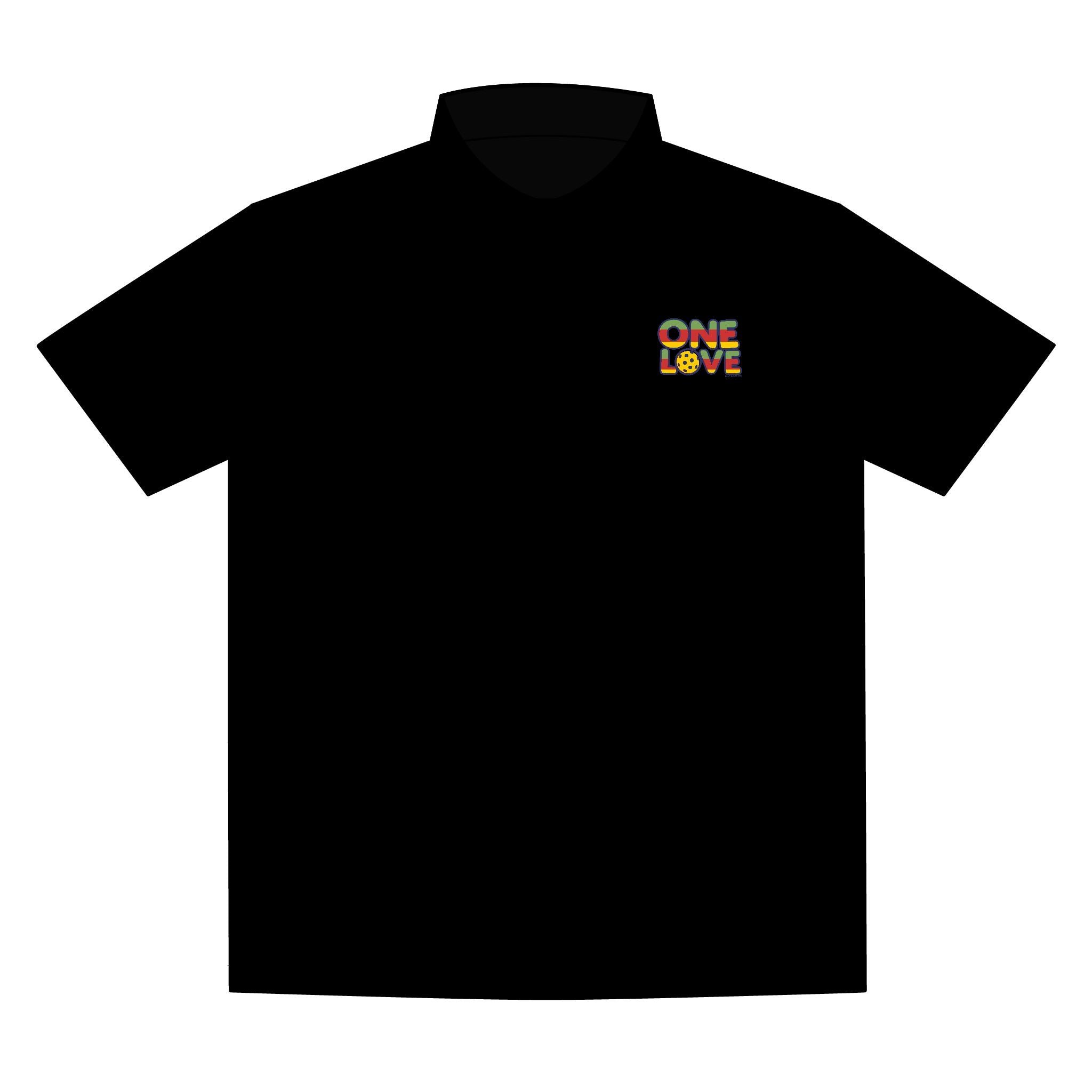 Unisex Pickleball Polo – “One Love Logo" | Sunny State of Mind Pickleball
