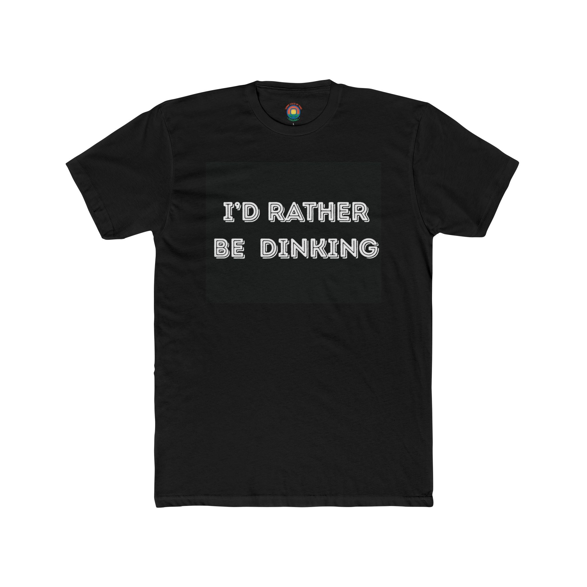 I'd Rather Be Dinking Unisex Cotton Crew Tee