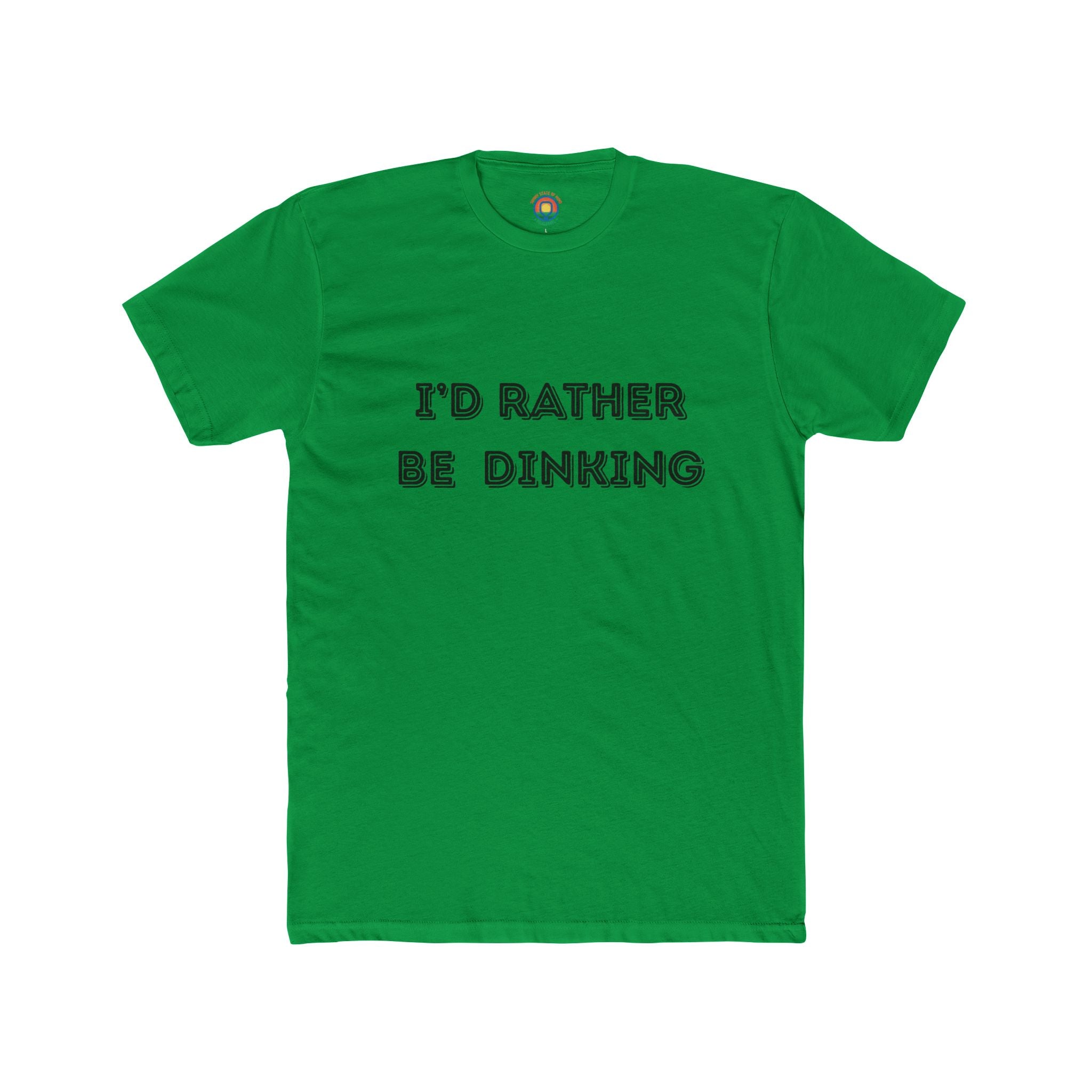 I'd Rather Be Dinking Unisex Cotton Crew Tee