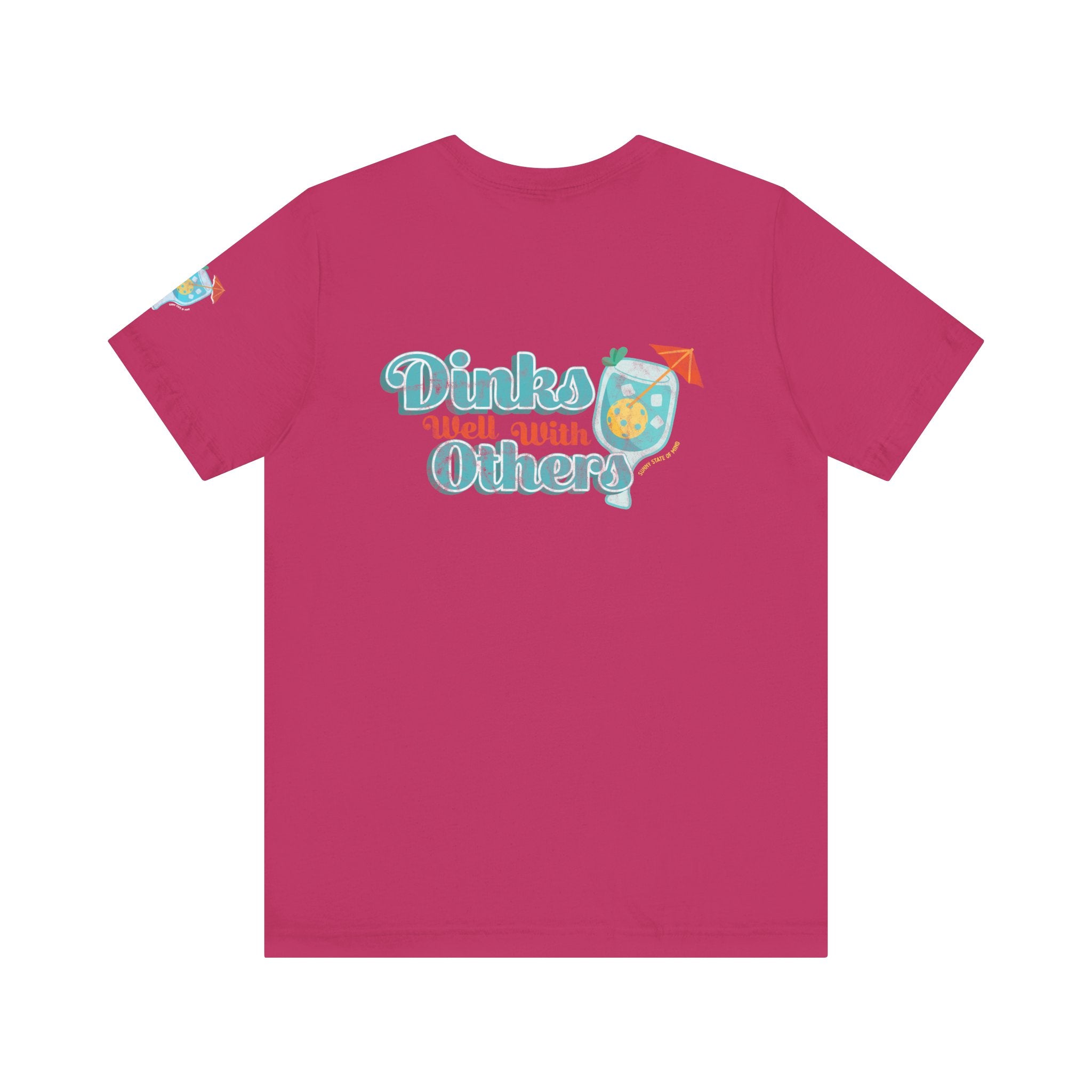 Dinks Well With Others Shirt – Unisex Jersey Tee with Back Logo & Sleeve Detail