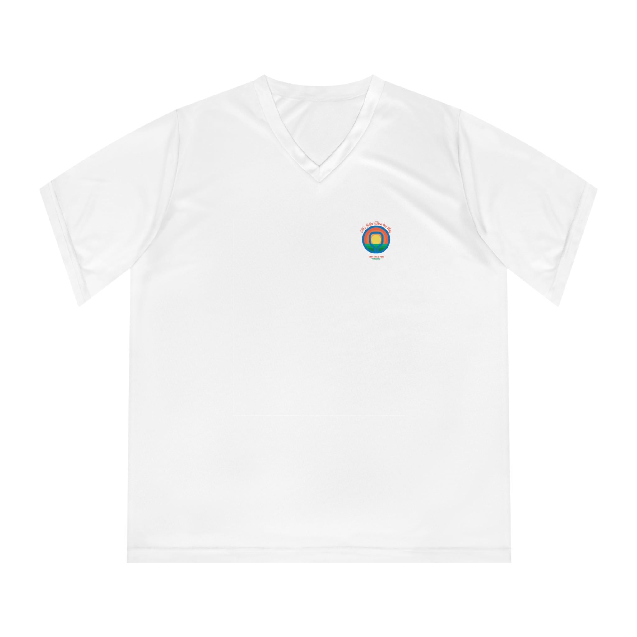 Life Is Better When You Play – Women’s Performance V-Neck Pickleball Tee