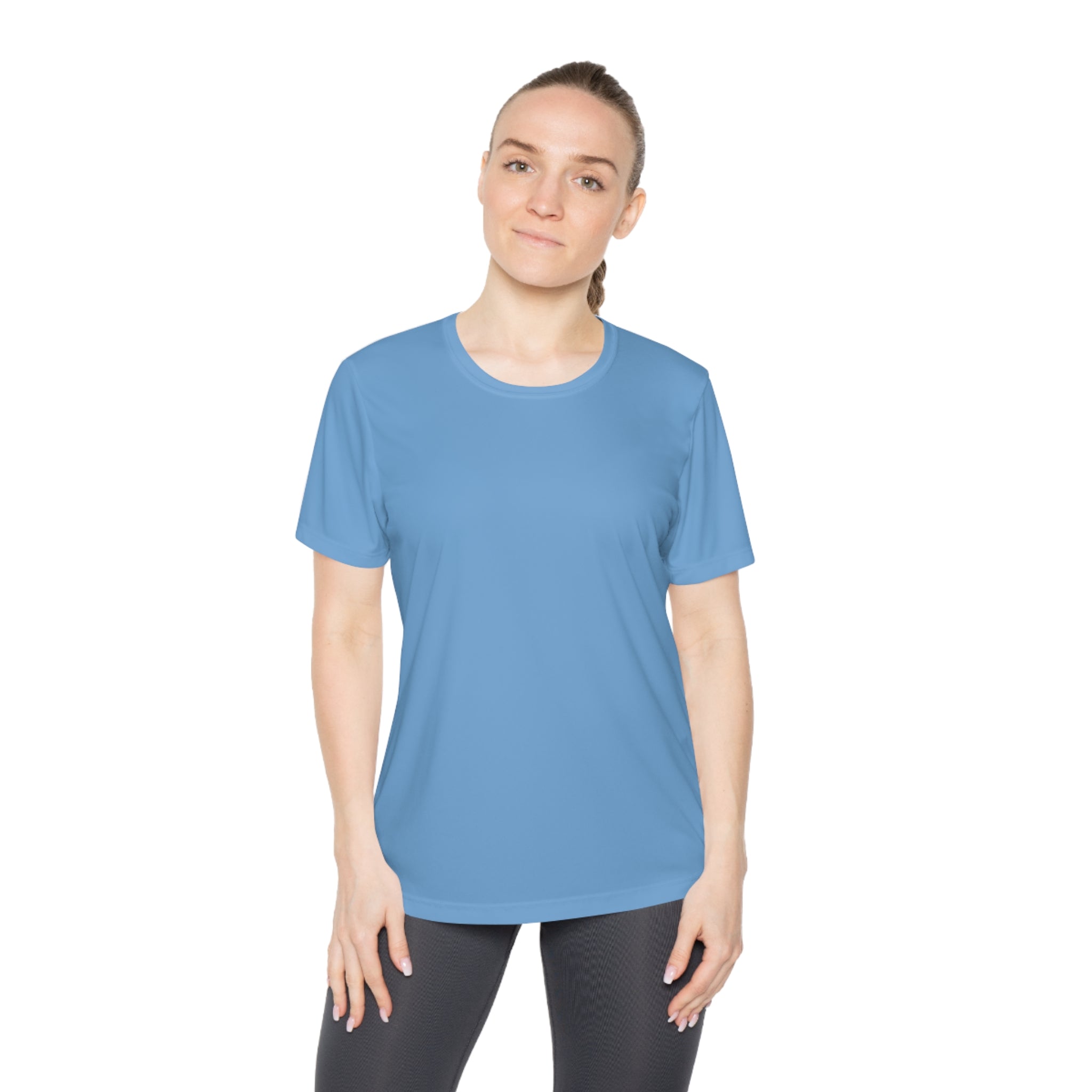 Sunny State of Mind Moisture-Wicking Active Tee for Women - White