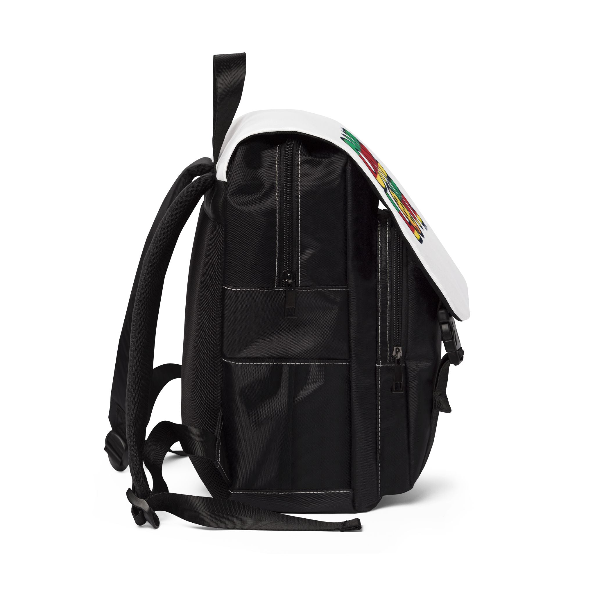 One Love Unisex Casual Shoulder Backpack | Rasta Vibe | Great for Festivals, Travel, Pickleball, Daily Use, Gifts