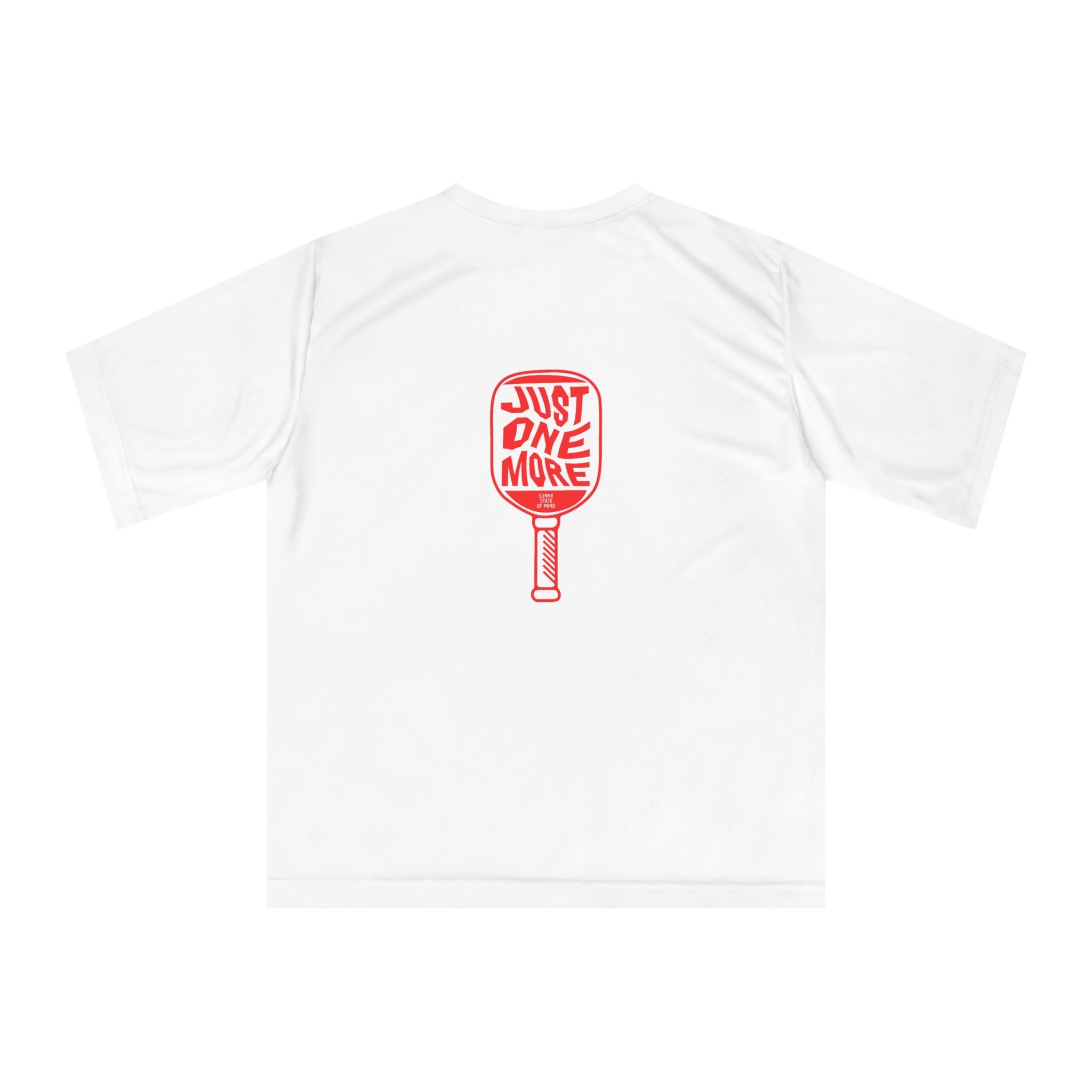 Unisex Zone Performance T-Shirt – Dink Responsibly / Just One More