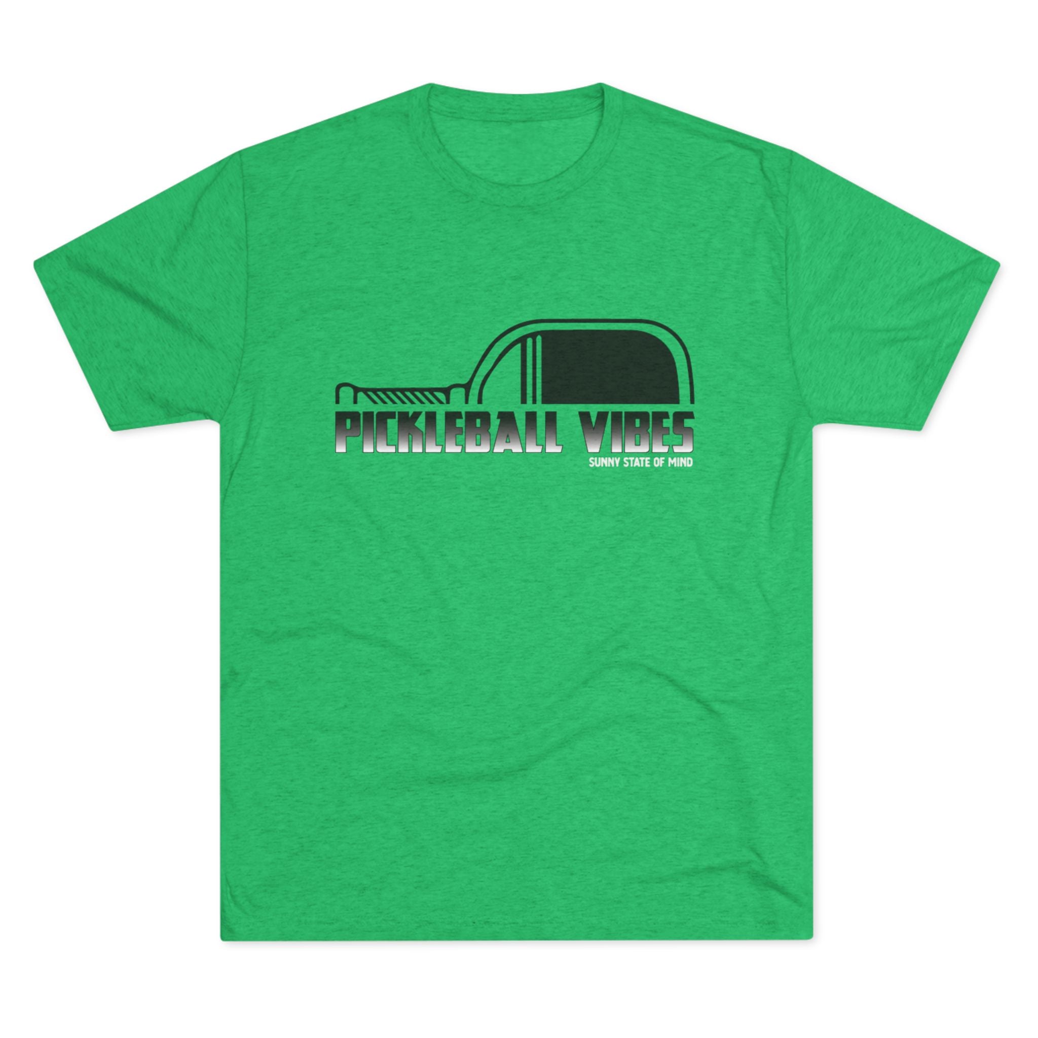 Pickleball Vibes – Retro Black Edition Unisex Tri-Blend Tee