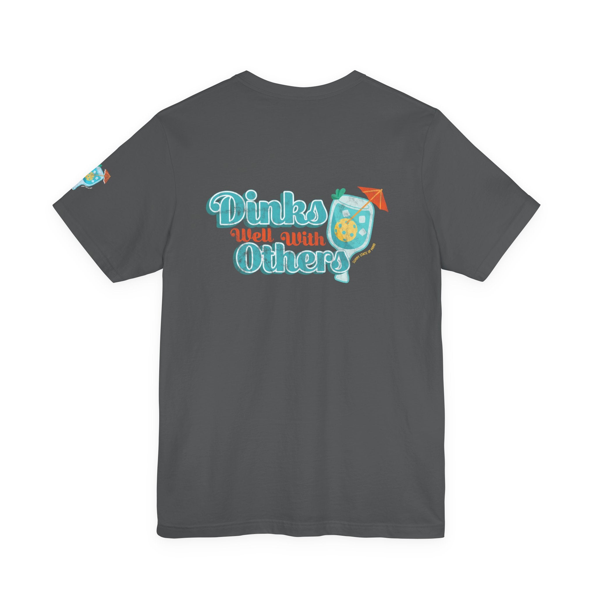 Dinks Well With Others Shirt – Unisex Jersey Tee with Back Logo & Sleeve Detail