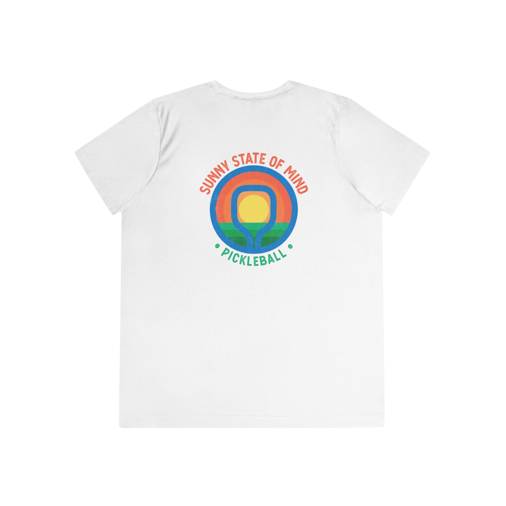 Sunny State of Mind Moisture-Wicking Active Tee for Women - White