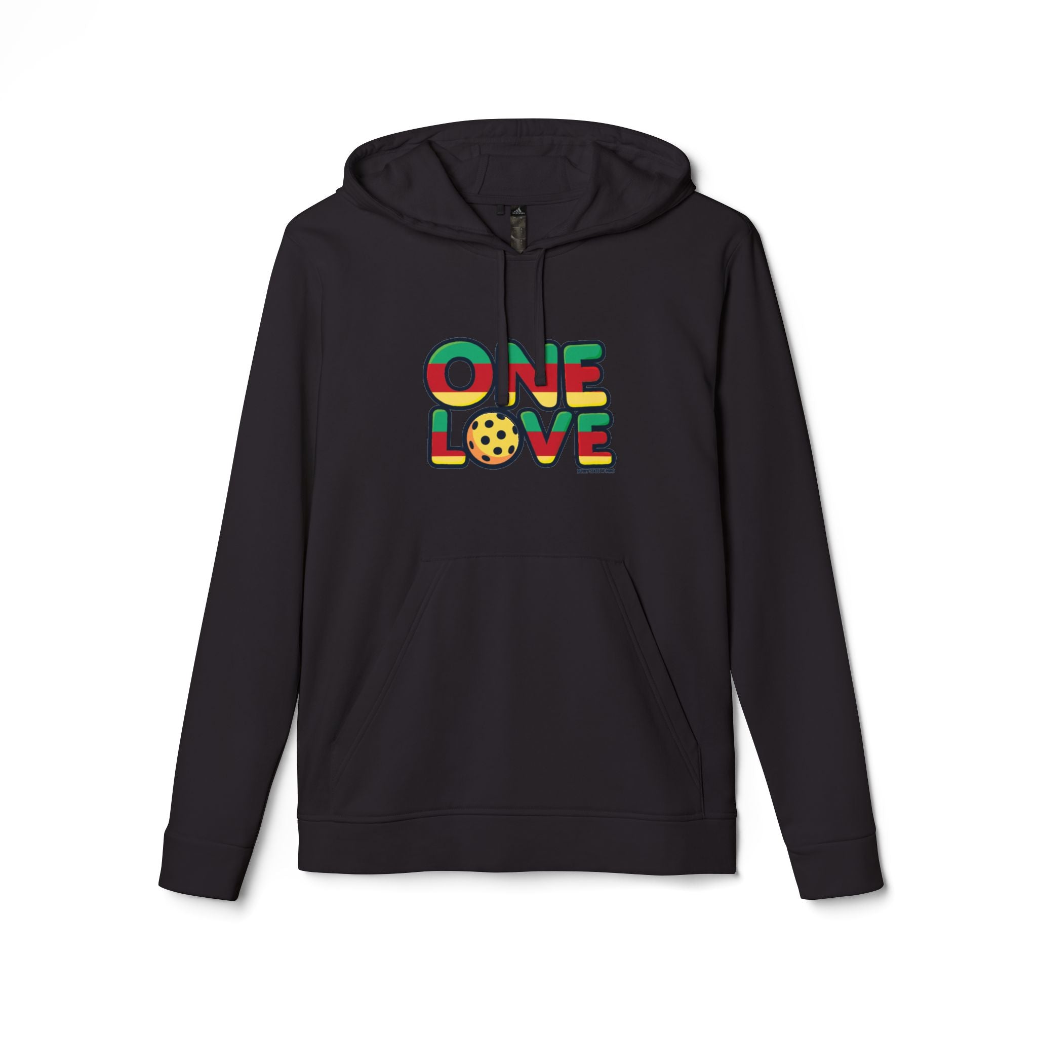 One Love adidas Unisex Fleece Hoodie - Celebrate Unity and Comfort