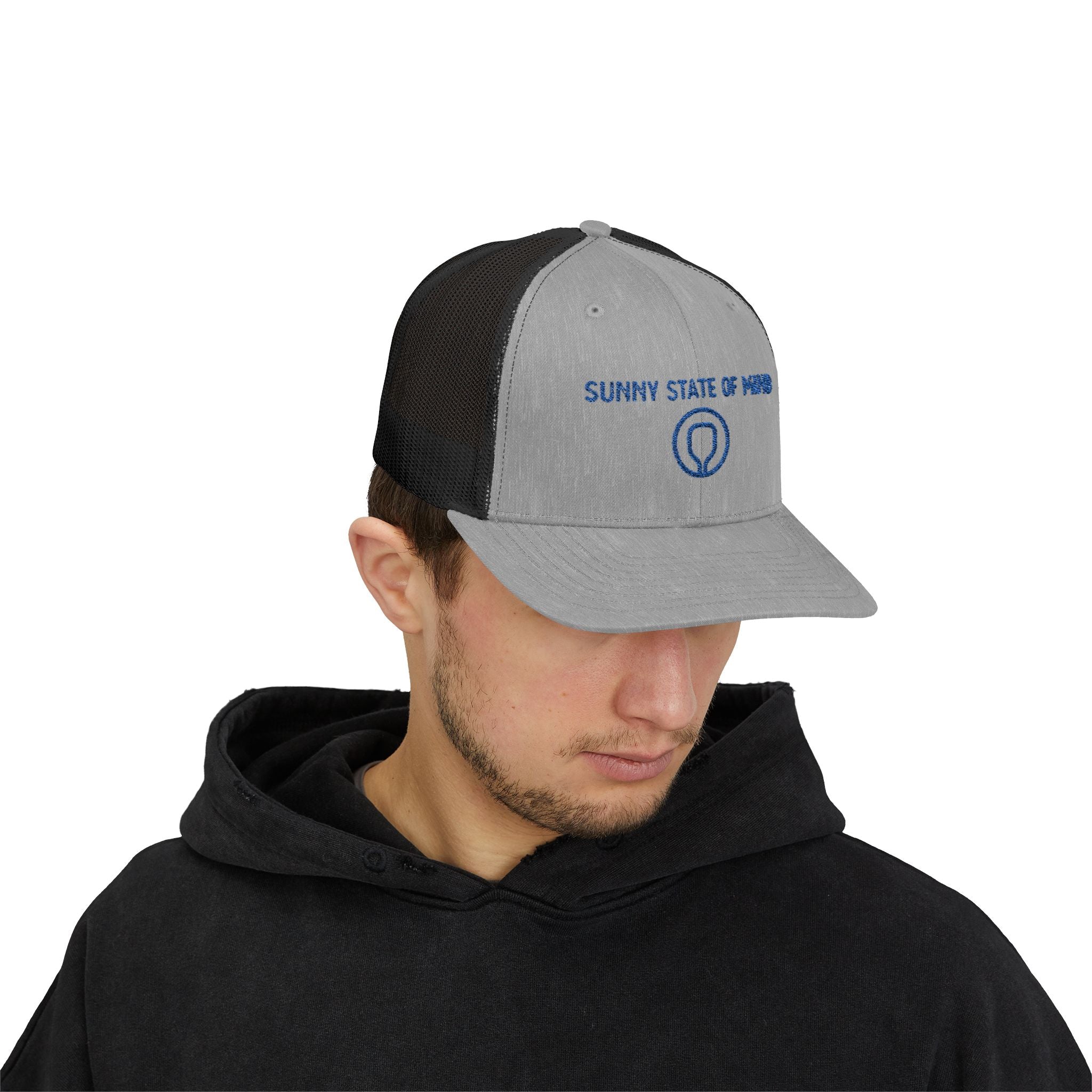 Sunny State of Mind Snapback Trucker Cap | Stylish Summer Hat, Outdoor Gear, Gift for Him/Her, Festival Accessory, Casual Headwear