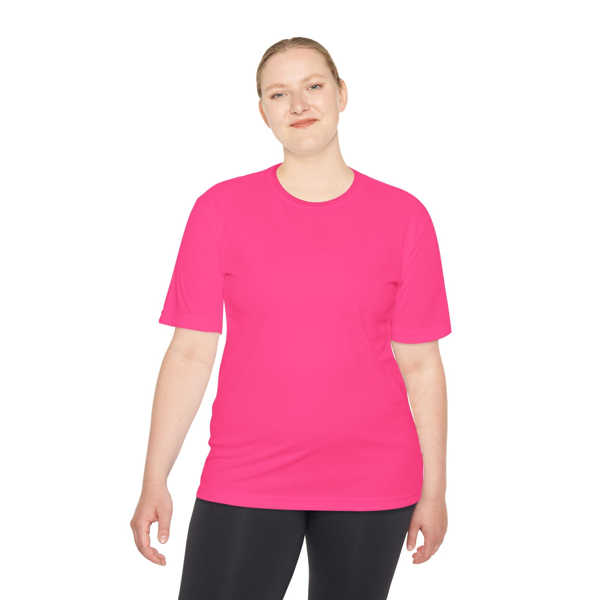Big Dink Energy Unisex Performance Tee Heather Grey with Green