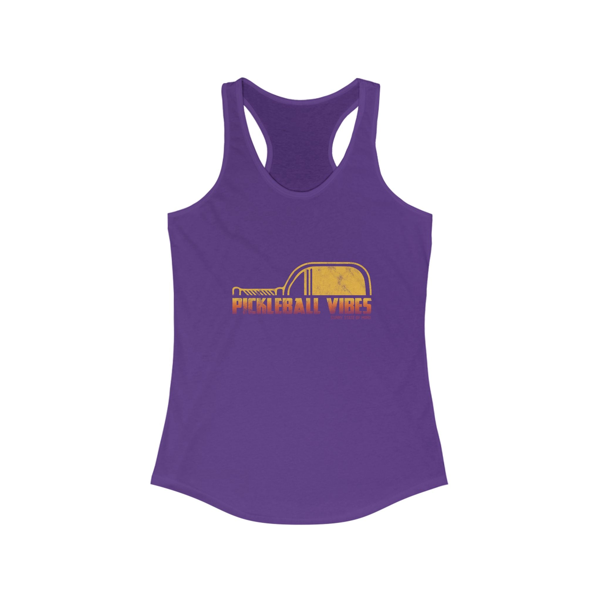 Pickleball Vibes Racerback Tank for Active Women