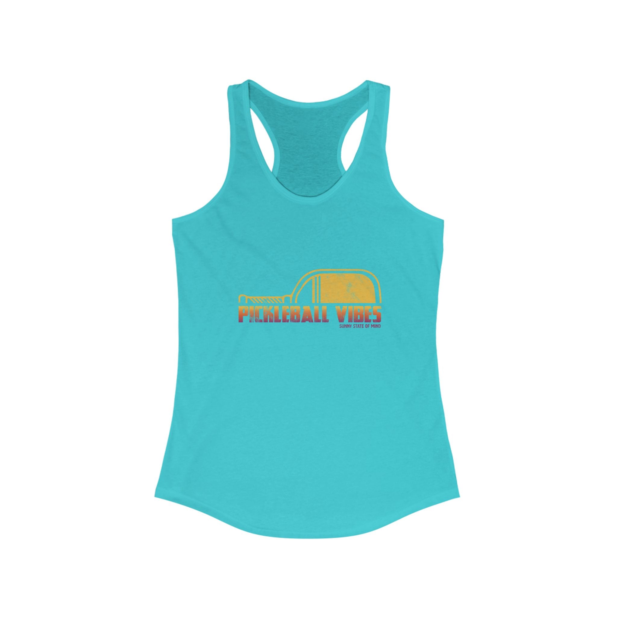 Pickleball Vibes Racerback Tank for Active Women