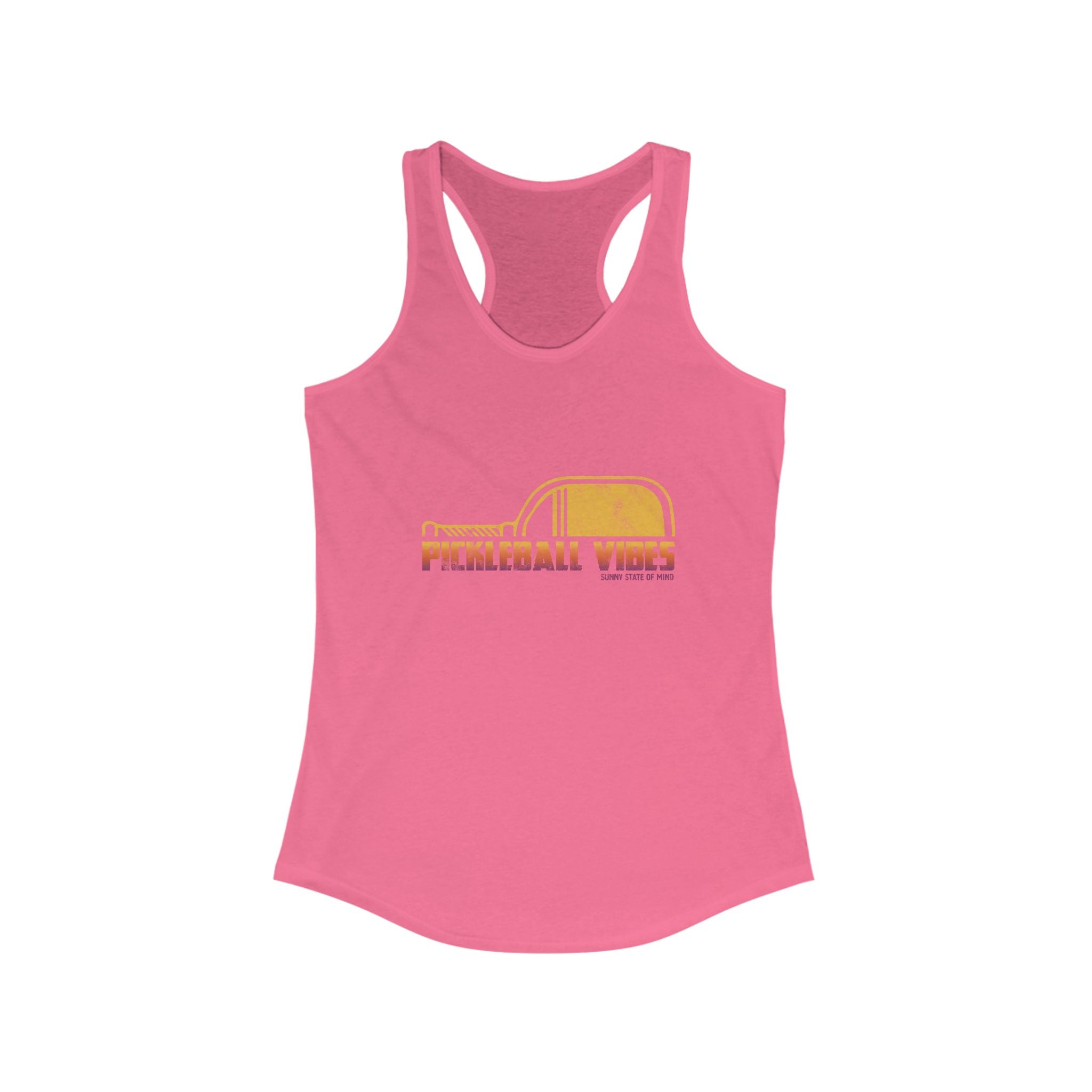 Pickleball Vibes Racerback Tank for Active Women