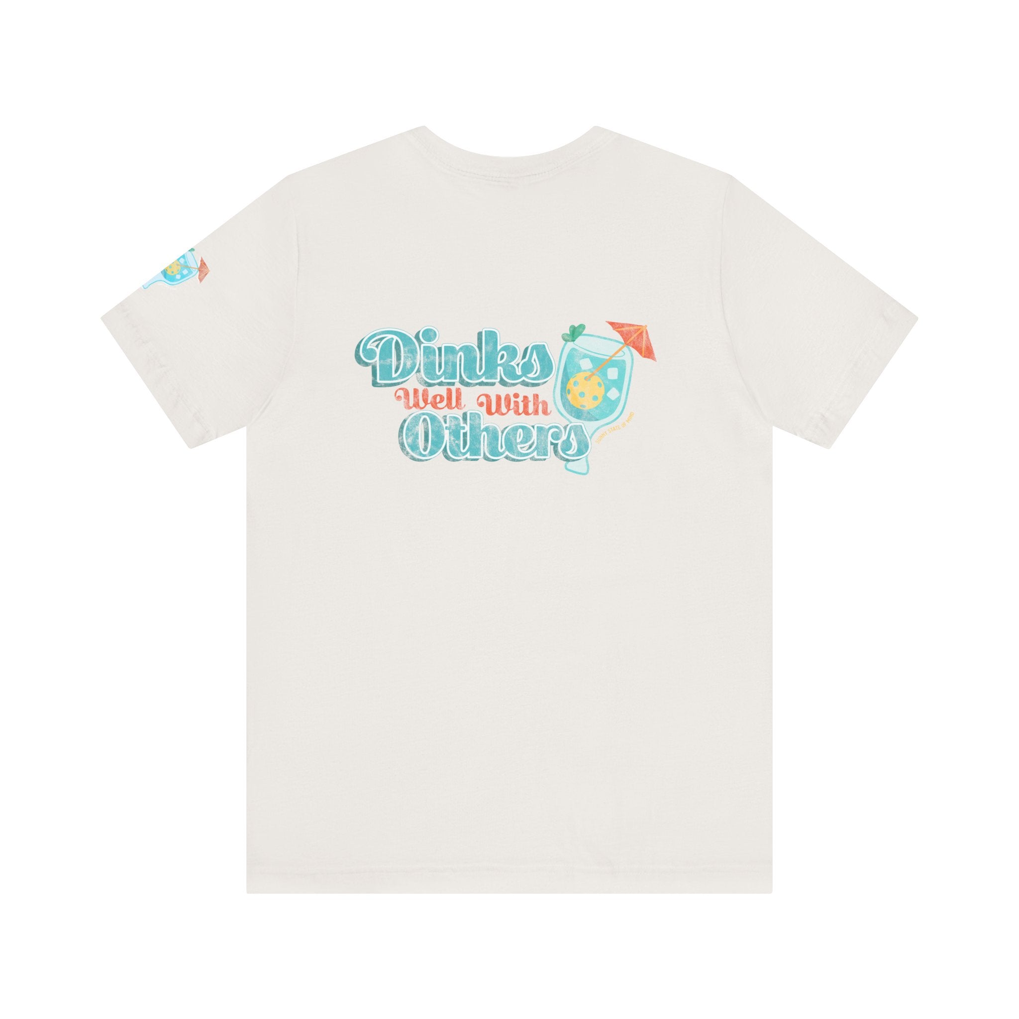 Dinks Well With Others Shirt – Unisex Jersey Tee with Back Logo & Sleeve Detail