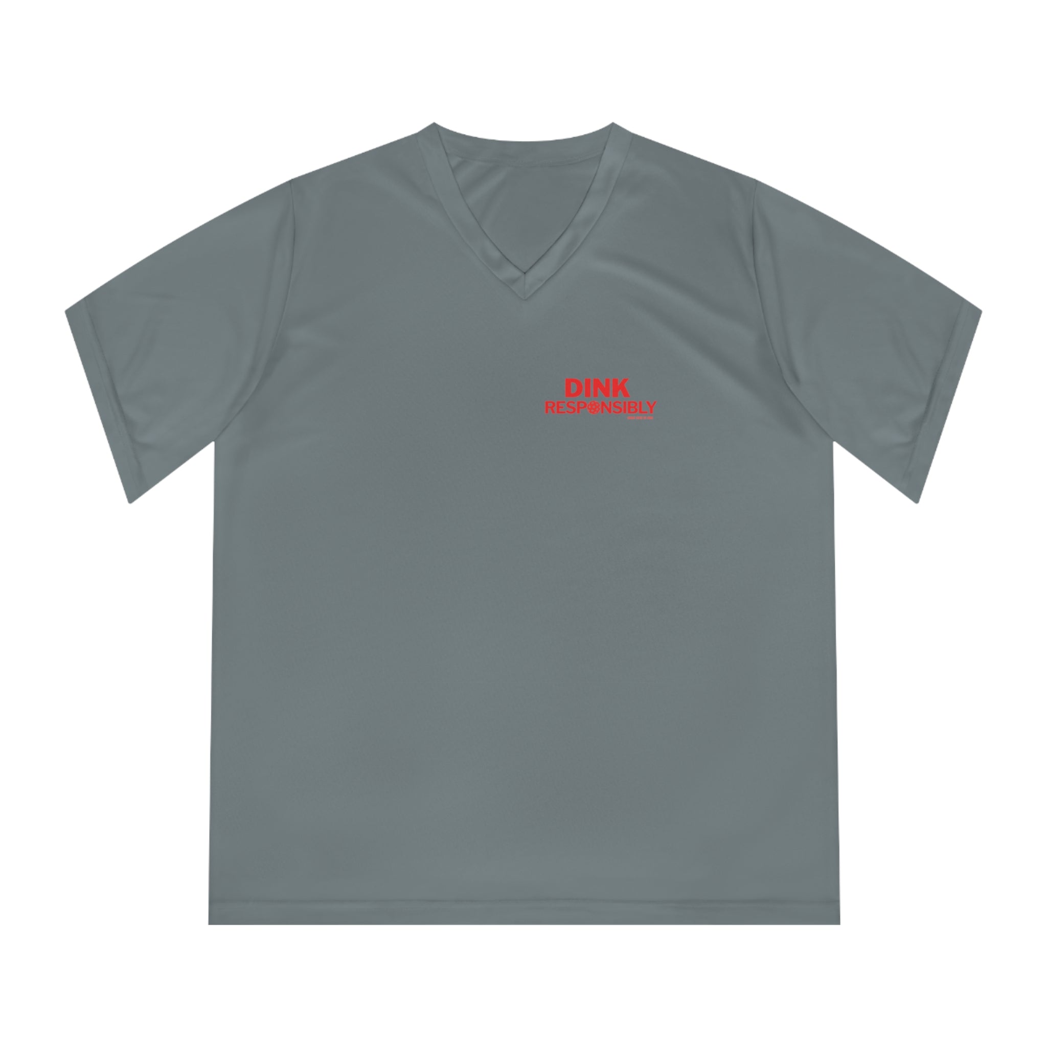 Dink Responsibly Women’s V-Neck Performance Tee – Sunny State of Mind Pickleball