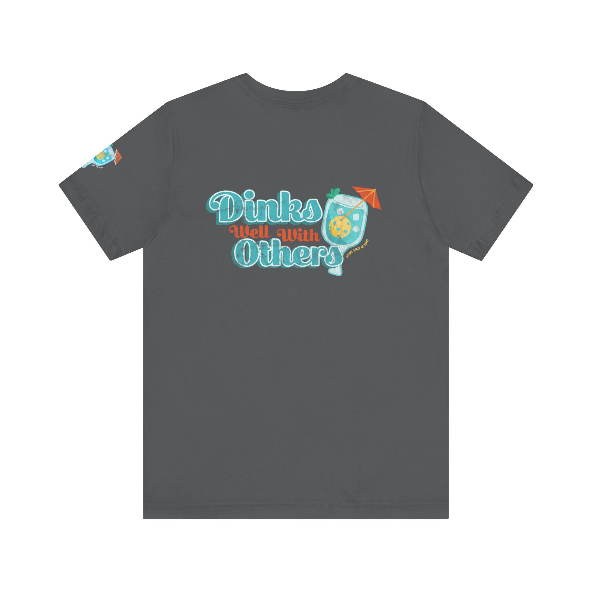 Dinks Well With Others Shirt – Unisex Jersey Tee with Back Logo & Sleeve Detail