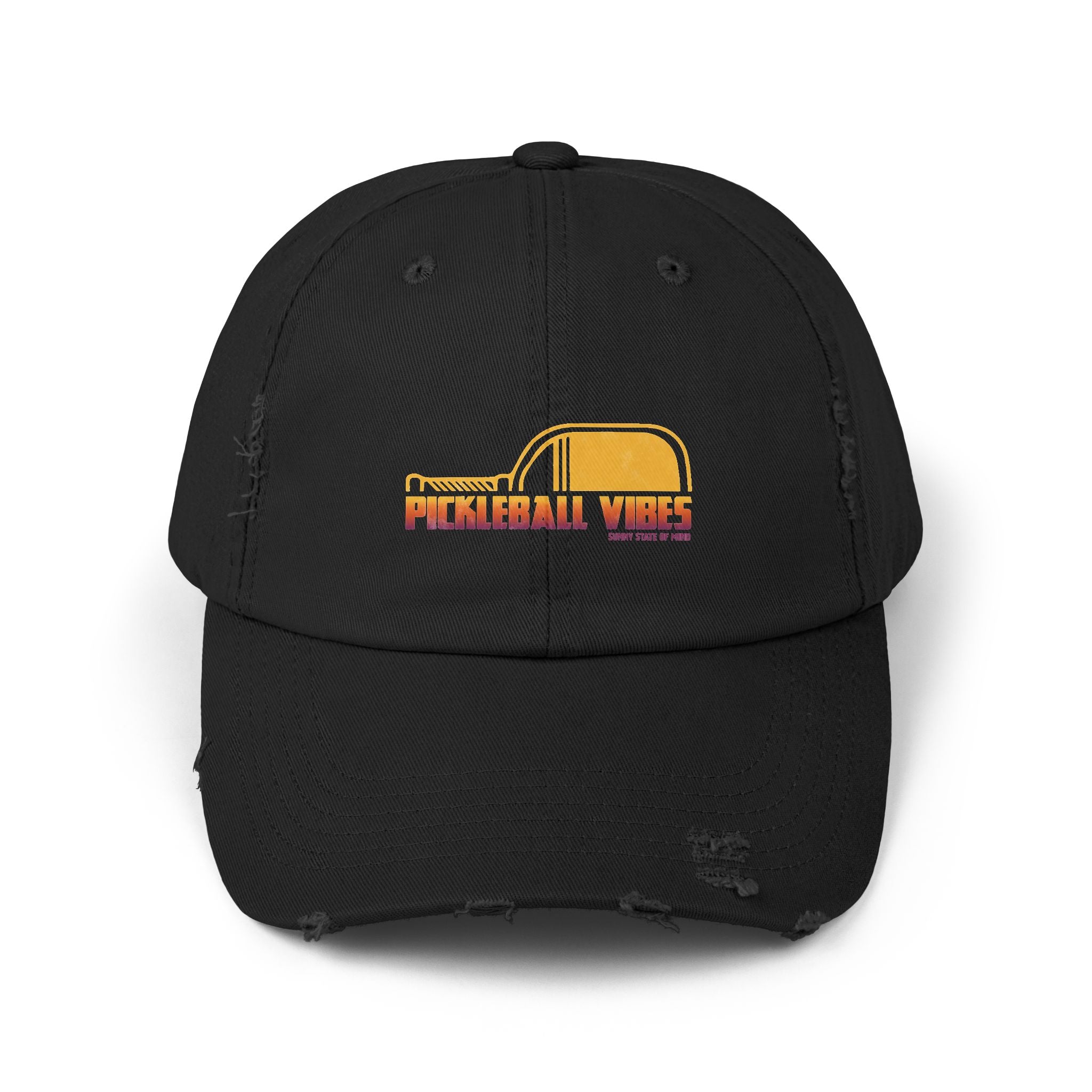 Pickleball Vibes Unisex Distressed Cap