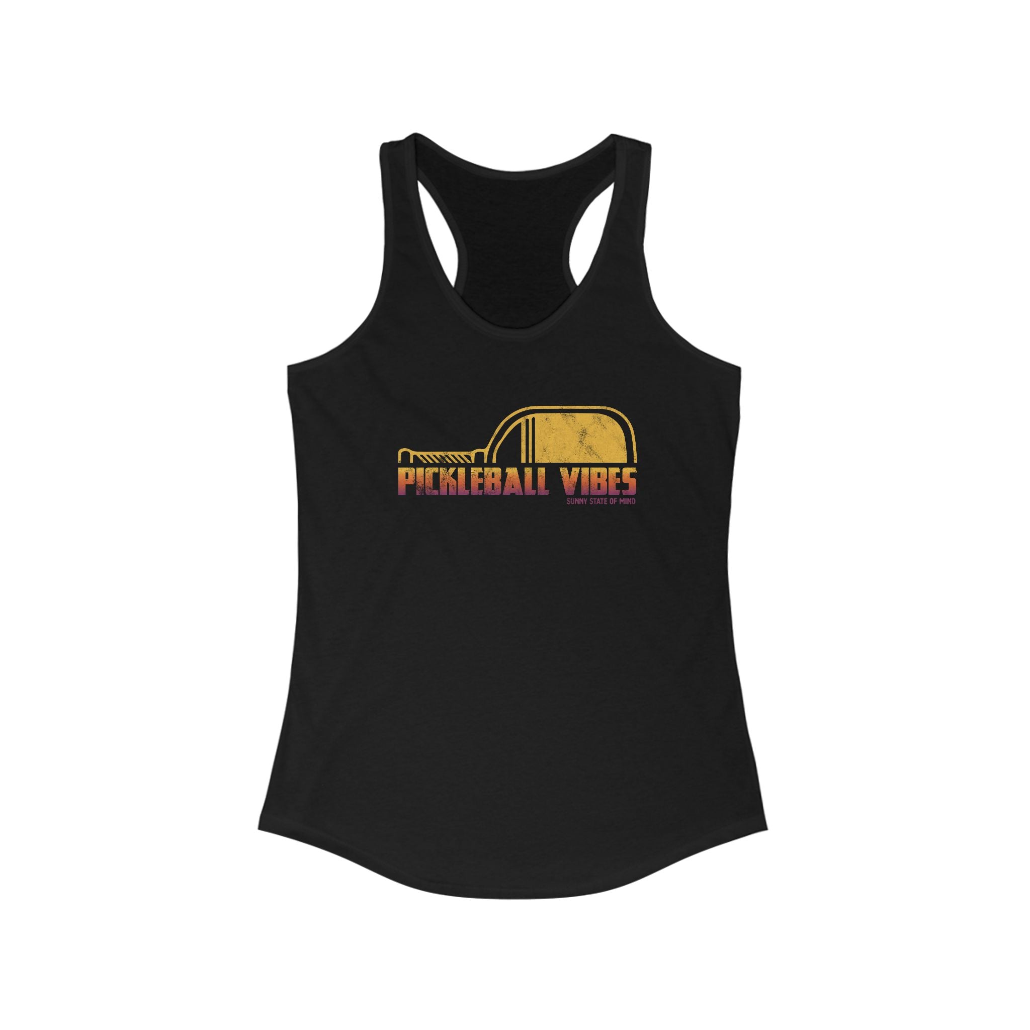 Pickleball Vibes Racerback Tank for Active Women