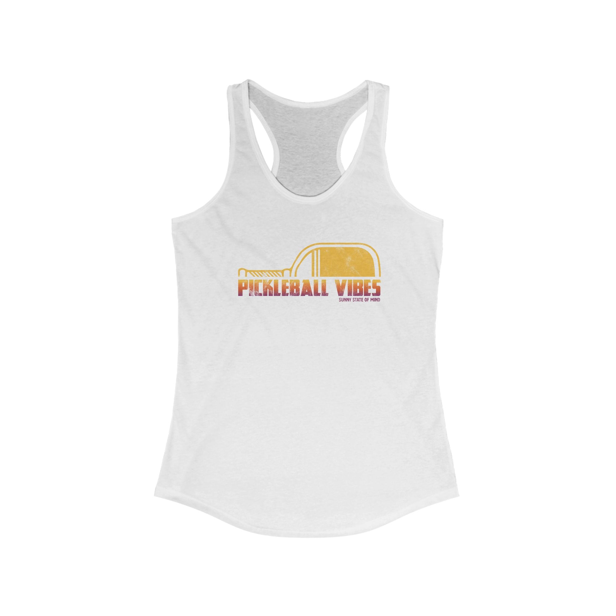 Pickleball Vibes Racerback Tank for Active Women