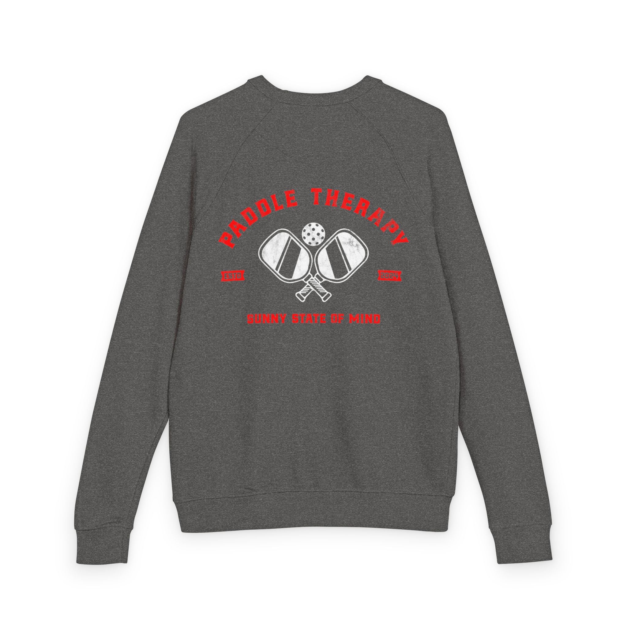Cozy Unisex Pullover Crewneck Sweatshirt Paddle Therapy Primary Red