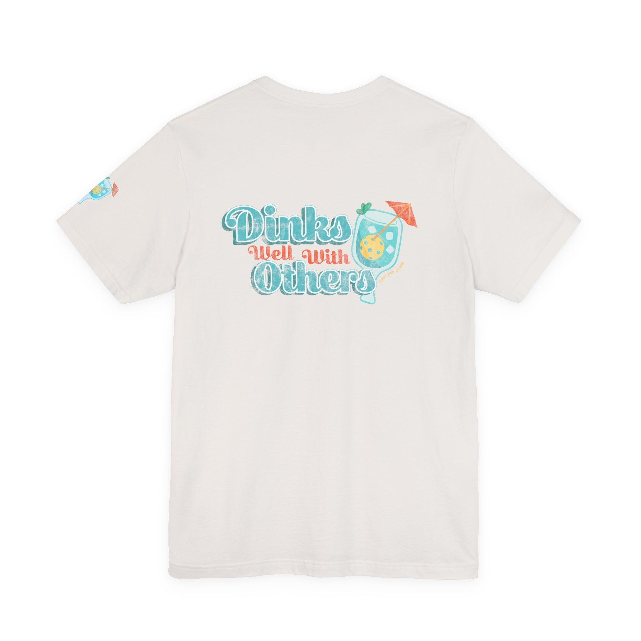 Dinks Well With Others Shirt – Unisex Jersey Tee with Back Logo & Sleeve Detail