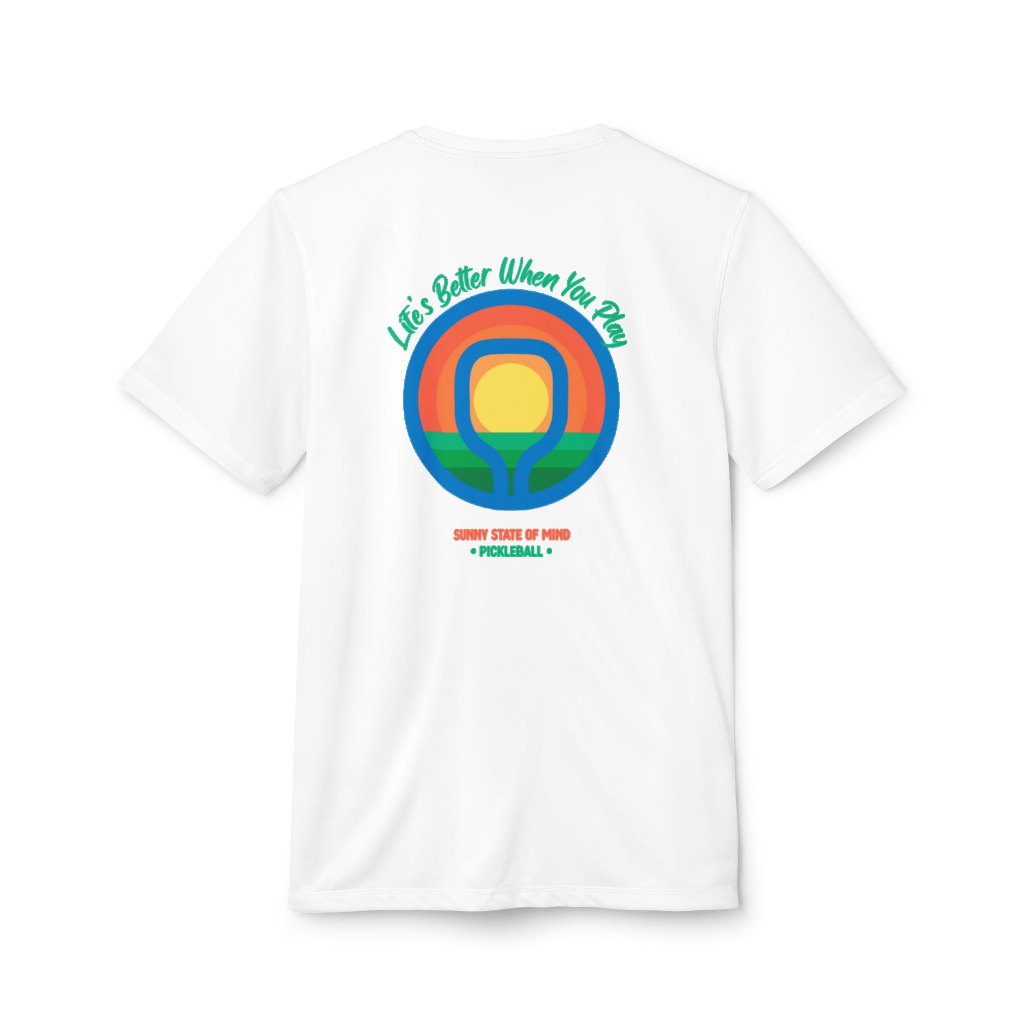 Adidas Unisex Sport T-Shirt – Sunny State of Mind | Life Is Better When You Play (Green Edition)