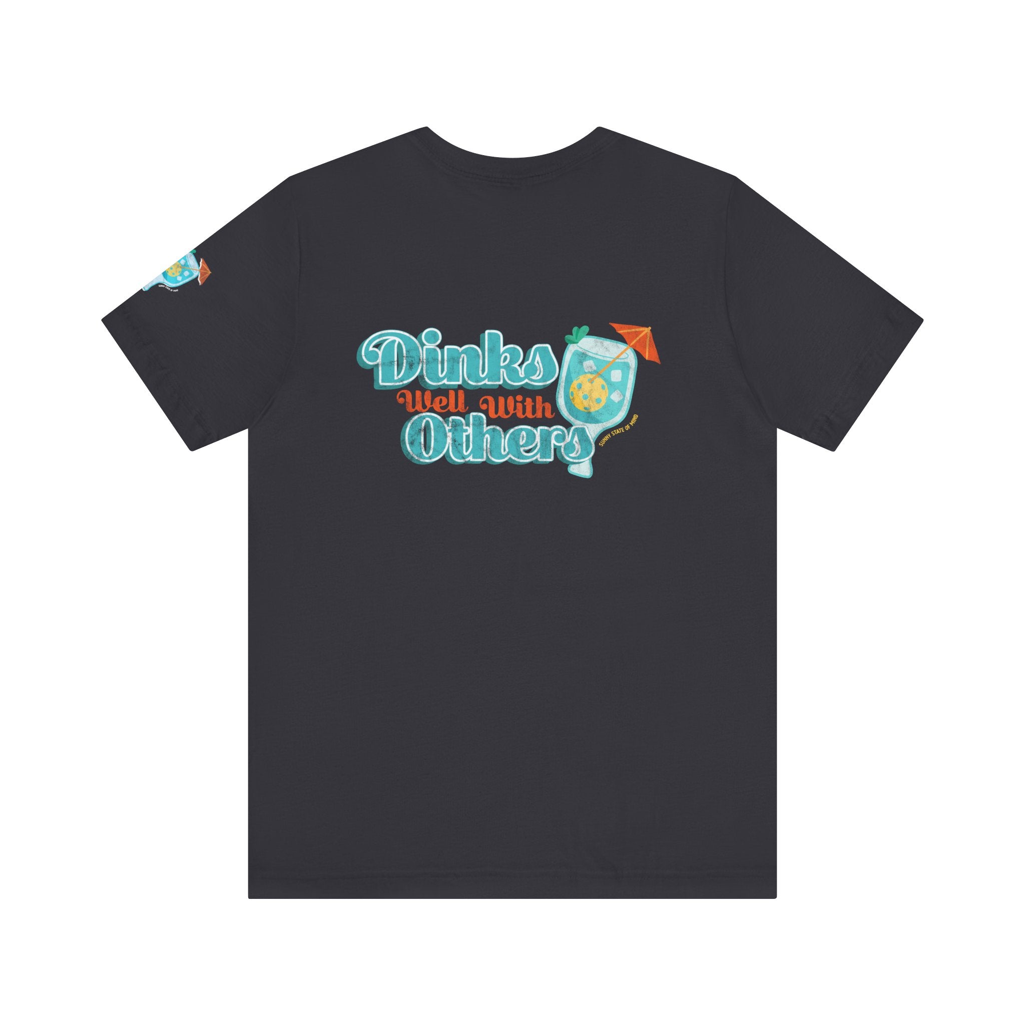 Dinks Well With Others Shirt – Unisex Jersey Tee with Back Logo & Sleeve Detail