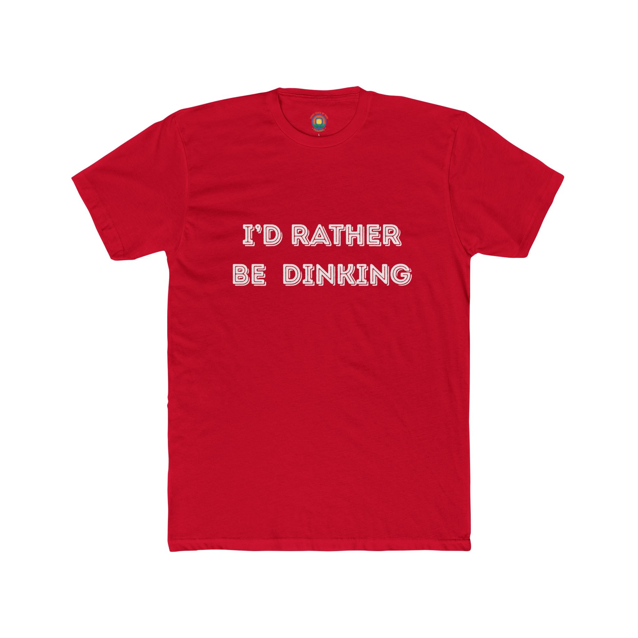 I'd Rather Be Dinking Unisex Cotton Crew Tee