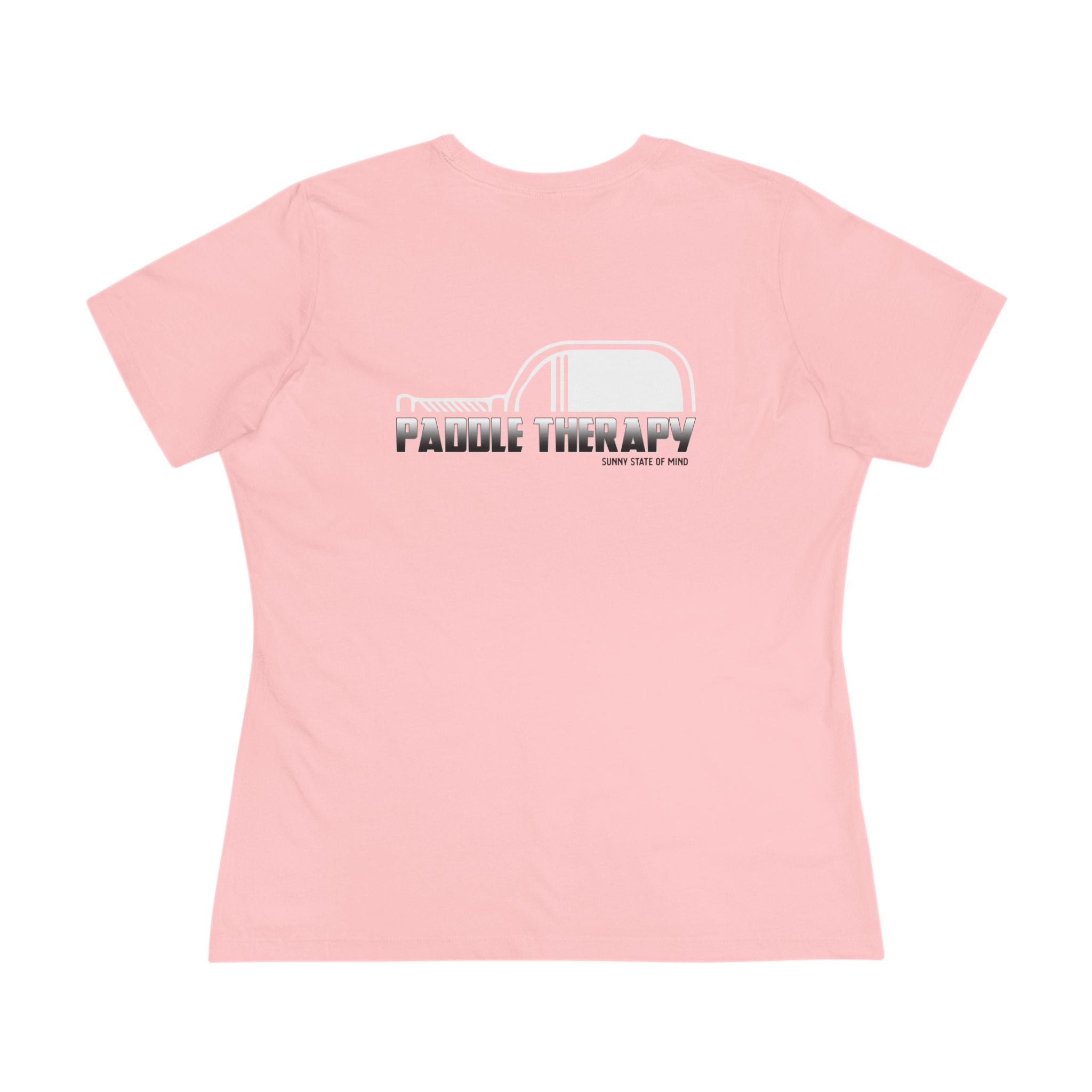Women's Fitted Paddle Therapy Tee Large Logo on Back