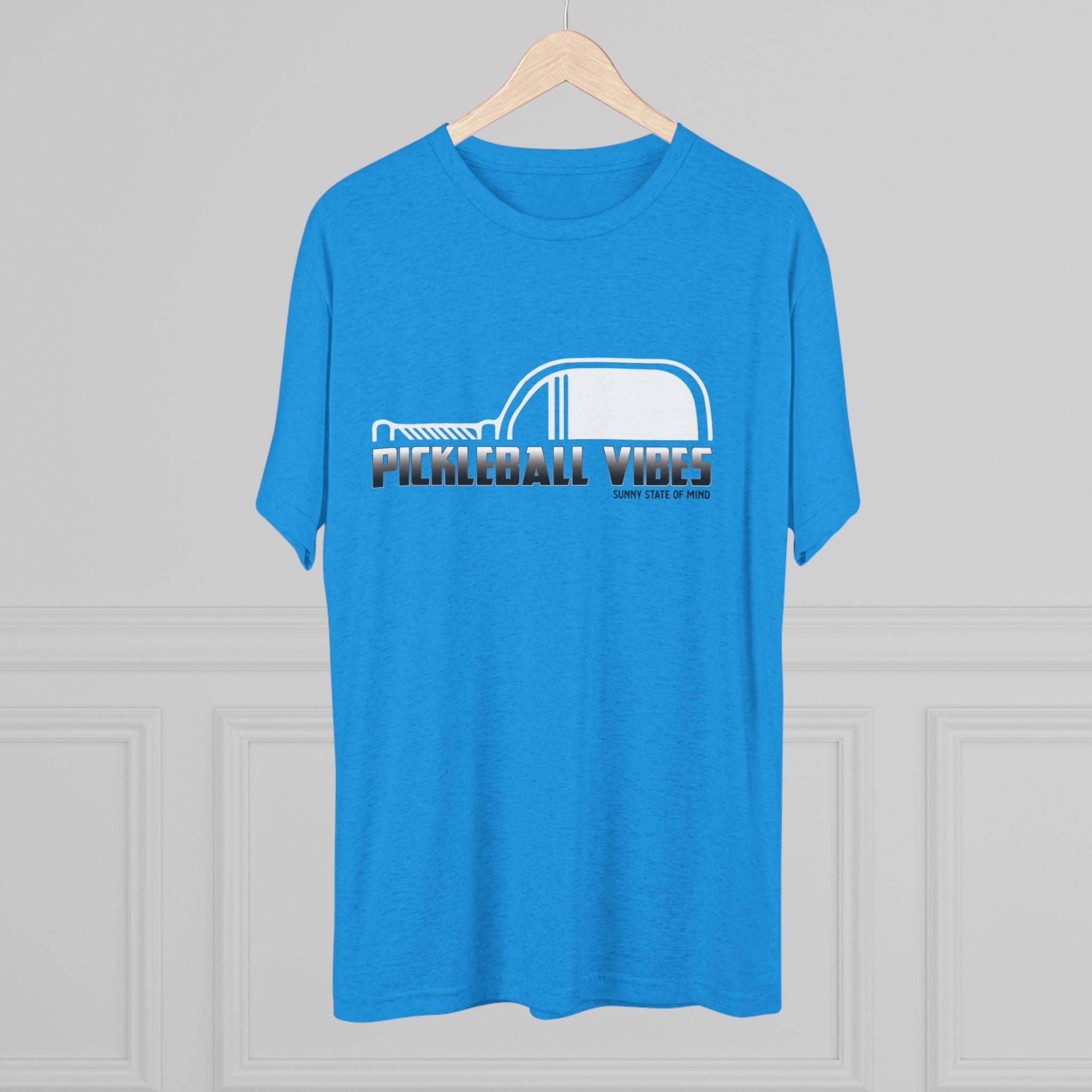 Pickleball Vibes – Retro Black Edition Unisex Tri-Blend Tee