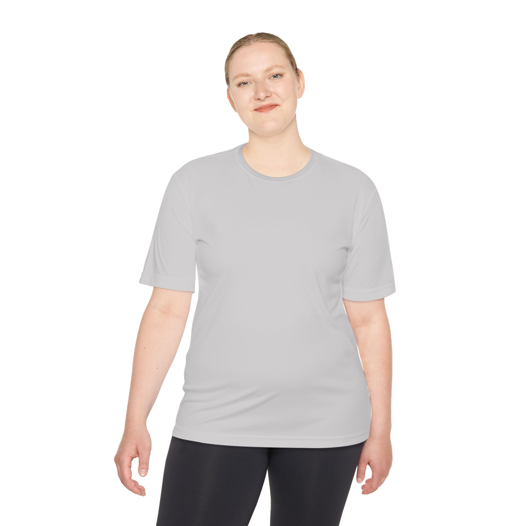 Big Dink Energy Unisex Performance Tee Heather Grey with Green