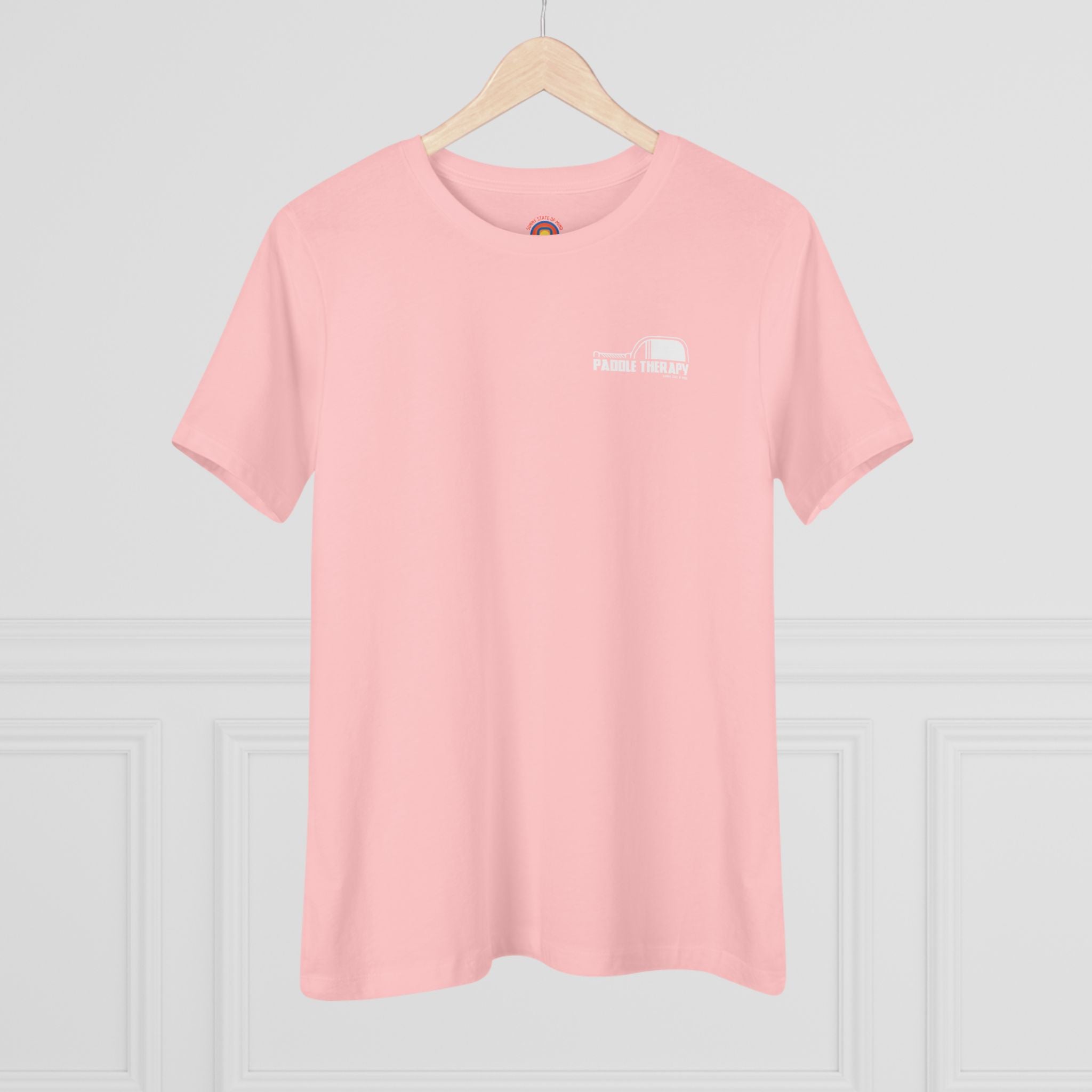 Women's Fitted Paddle Therapy Tee Large Logo on Back