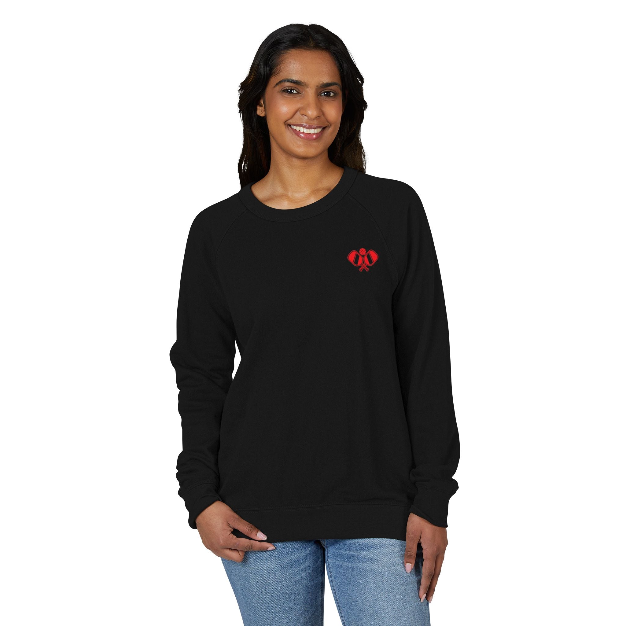 Cozy Unisex Pullover Crewneck Sweatshirt Paddle Therapy Primary Red