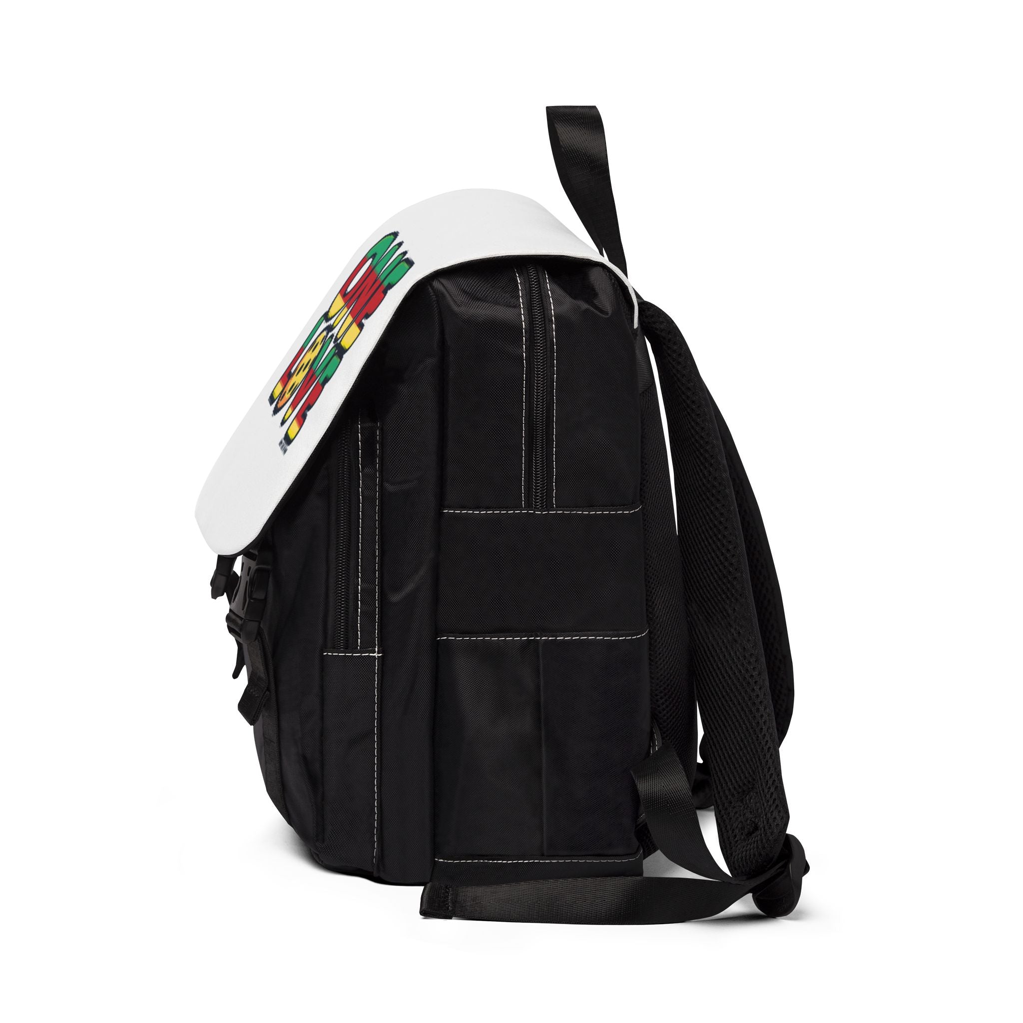 One Love Unisex Casual Shoulder Backpack | Rasta Vibe | Great for Festivals, Travel, Pickleball, Daily Use, Gifts
