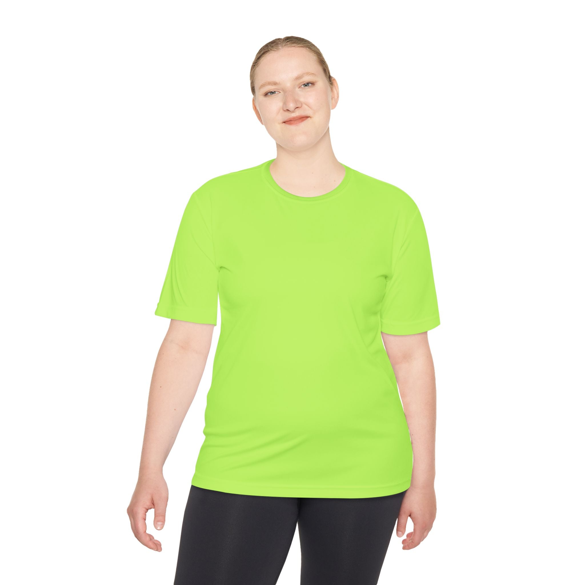 Big Dink Energy Unisex Performance Tee Heather Grey with Green