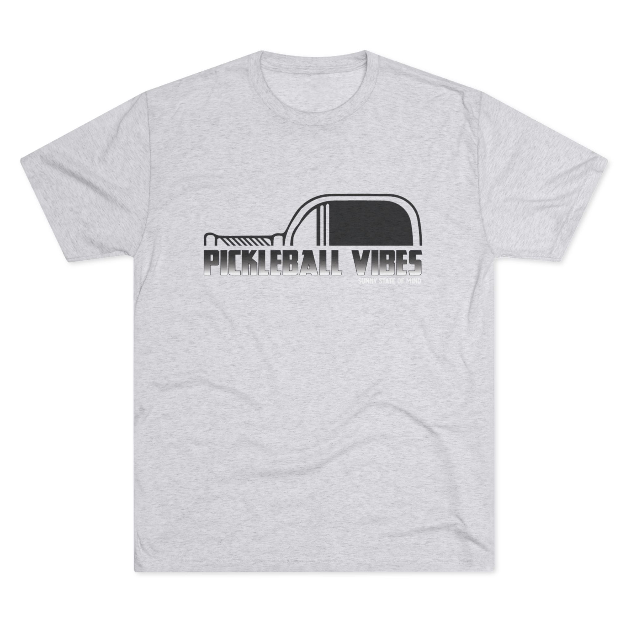 Pickleball Vibes – Retro Black Edition Unisex Tri-Blend Tee