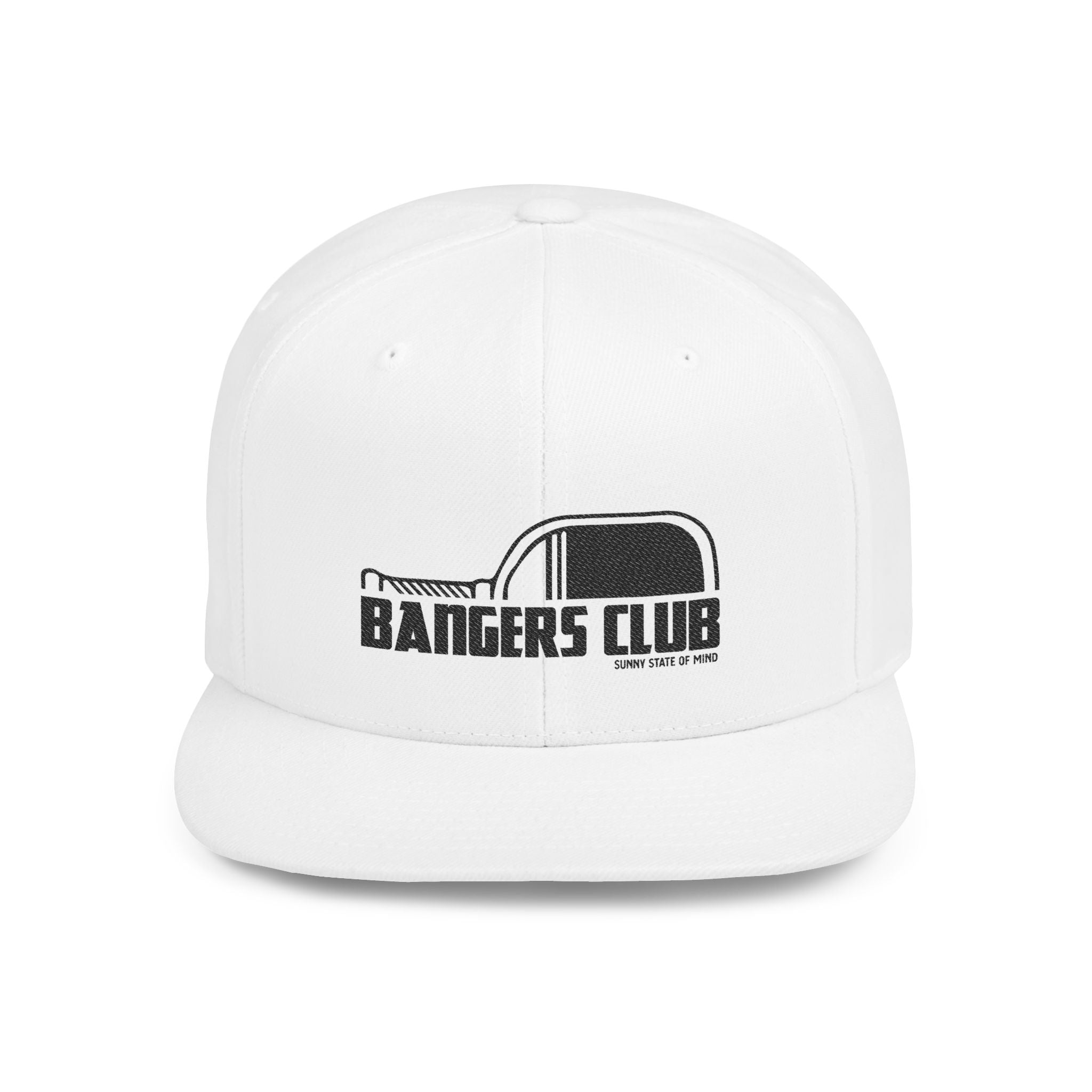 Bangers Club Flat Bill Snapback Hat – Sunny State of Mind Pickleball