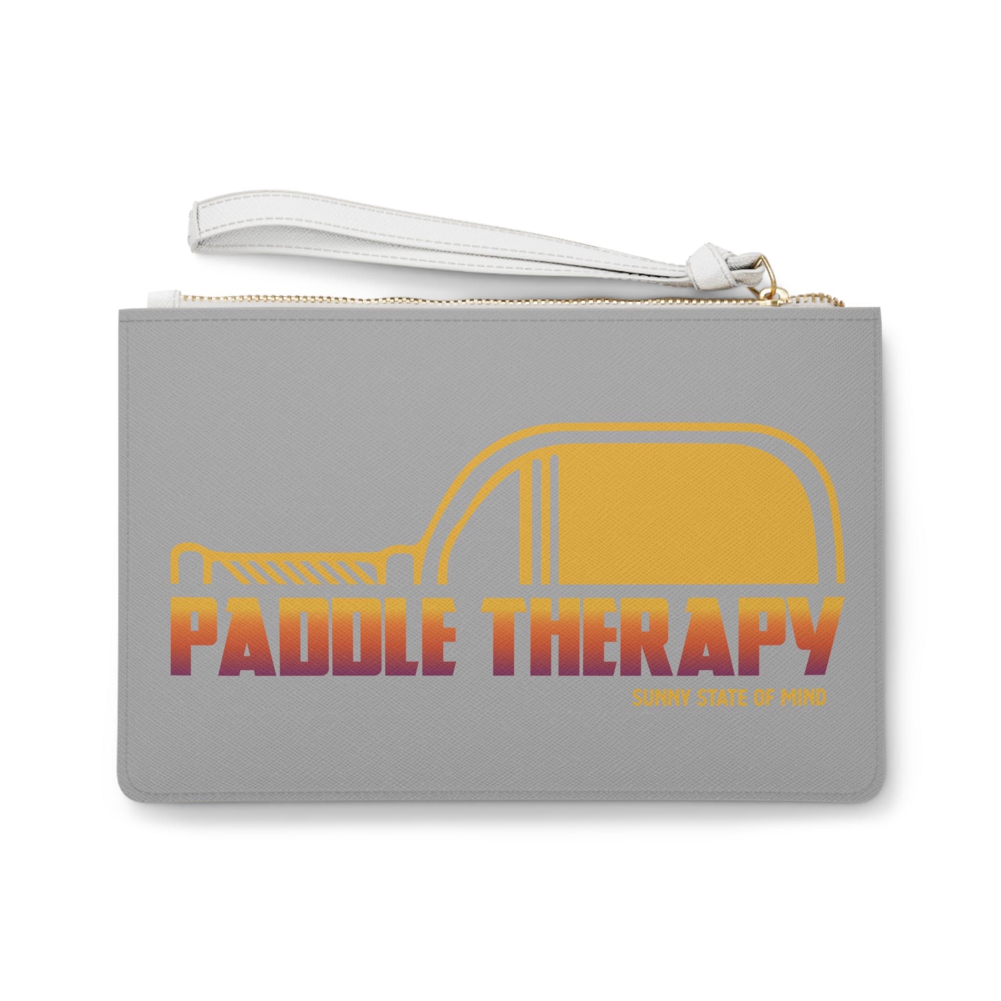 Pickleball Clutch Bag - Positive Vibes, Sporty Accessory, Fun Gift for Players, Trendy Wristlet, Summer Vibes, Lifestyle Bag