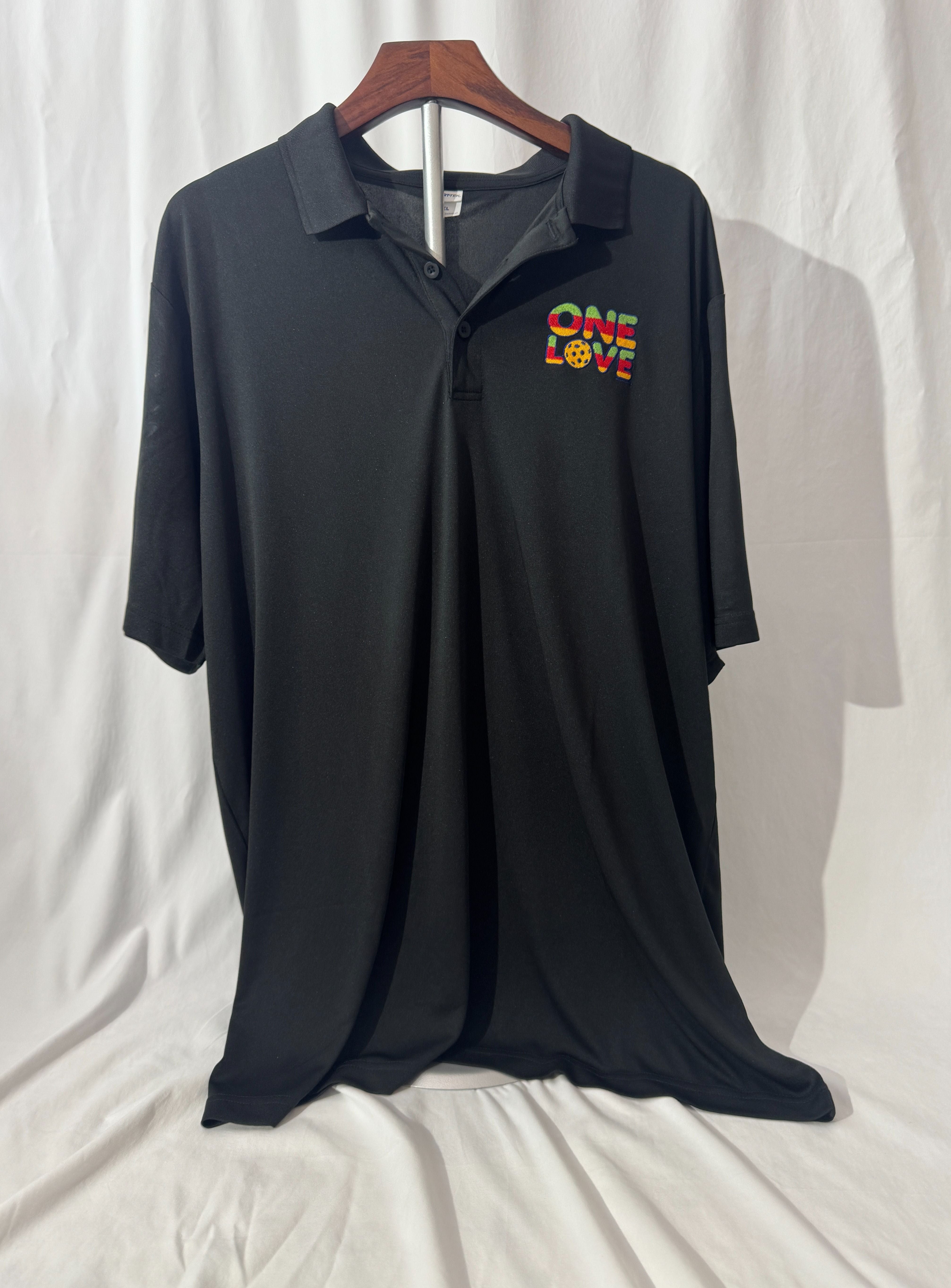 Unisex Pickleball Polo – “One Love Logo" | Sunny State of Mind Pickleball