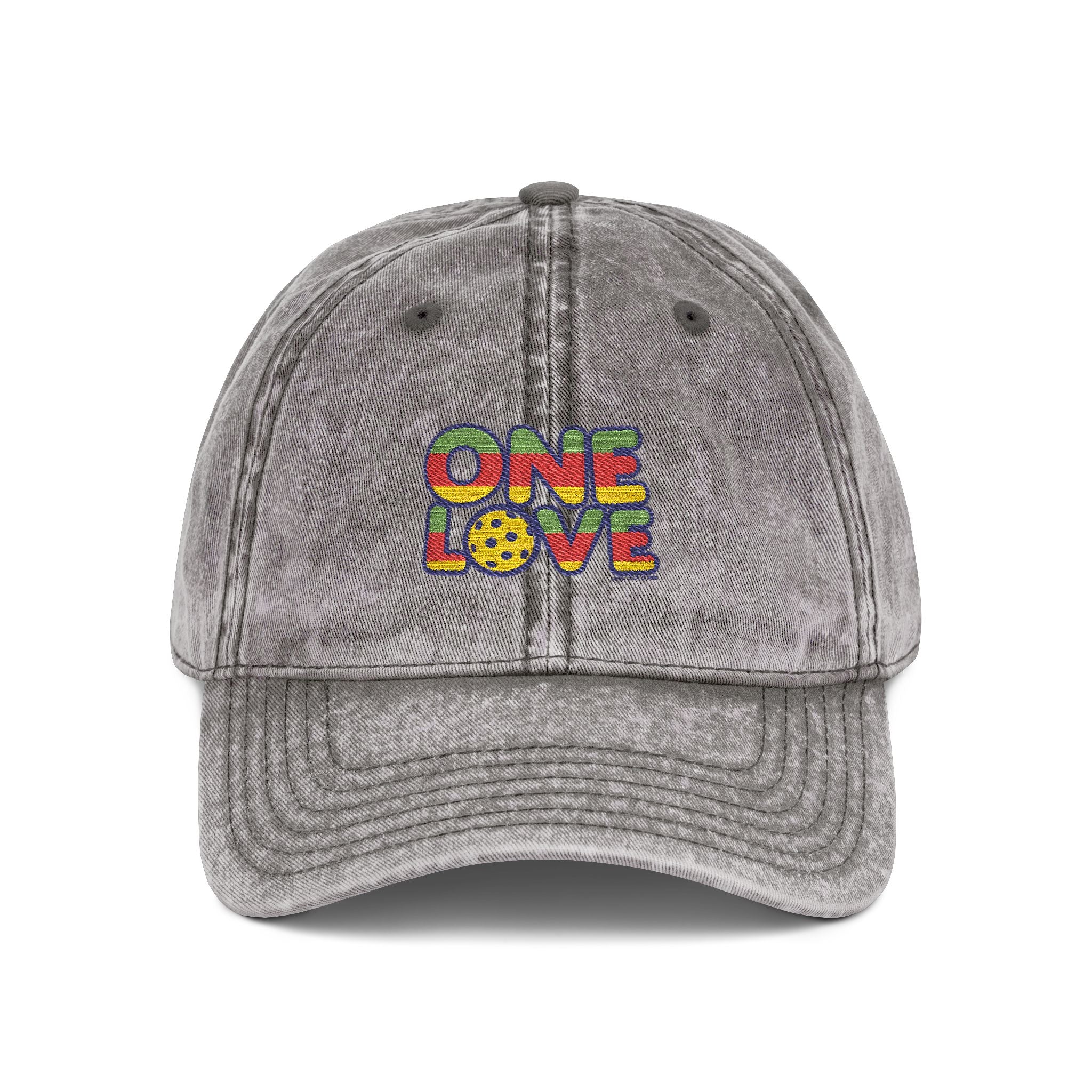 Grey cap with one love logo