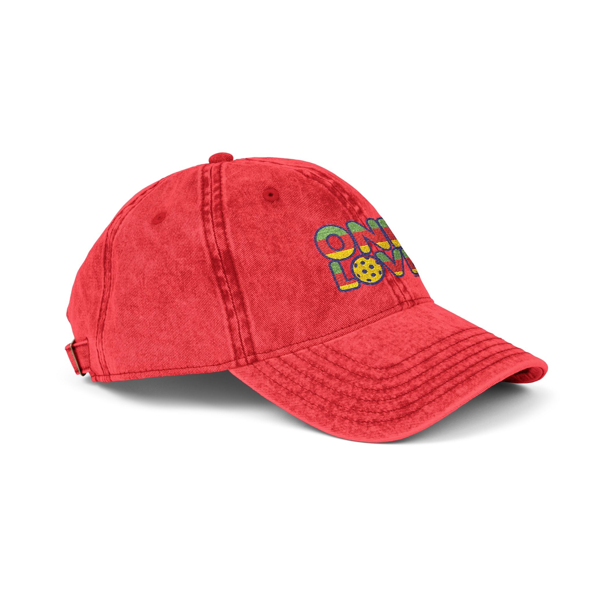 One Love Pickleball Vintage Cap – Embroidered Unisex Hat