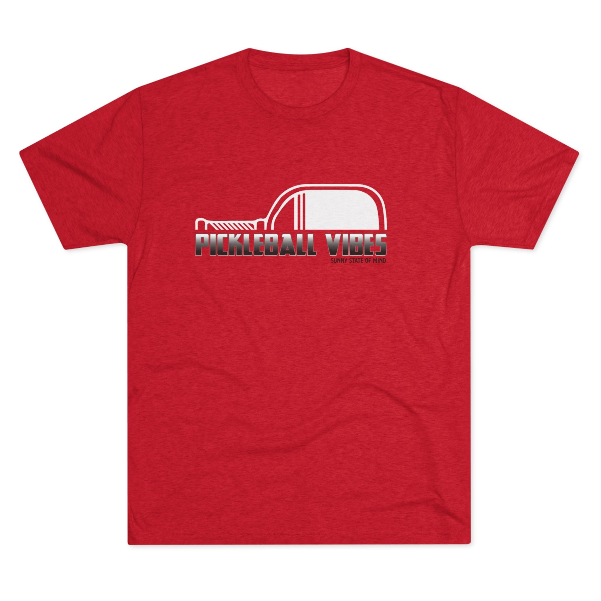 Pickleball Vibes – Retro Black Edition Unisex Tri-Blend Tee