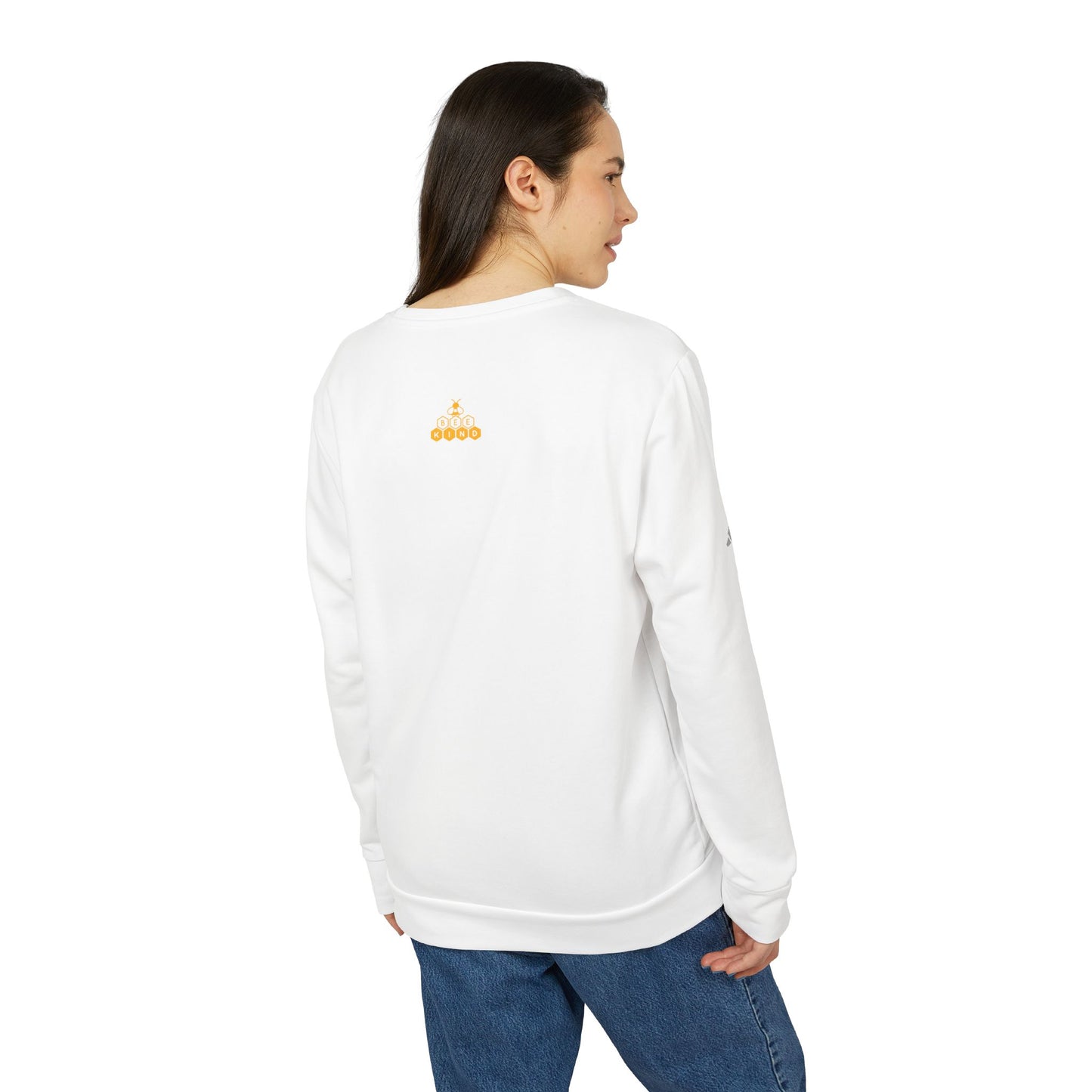 Bee Comb Adidas Unisex Fleece Crewneck Sweatshirt