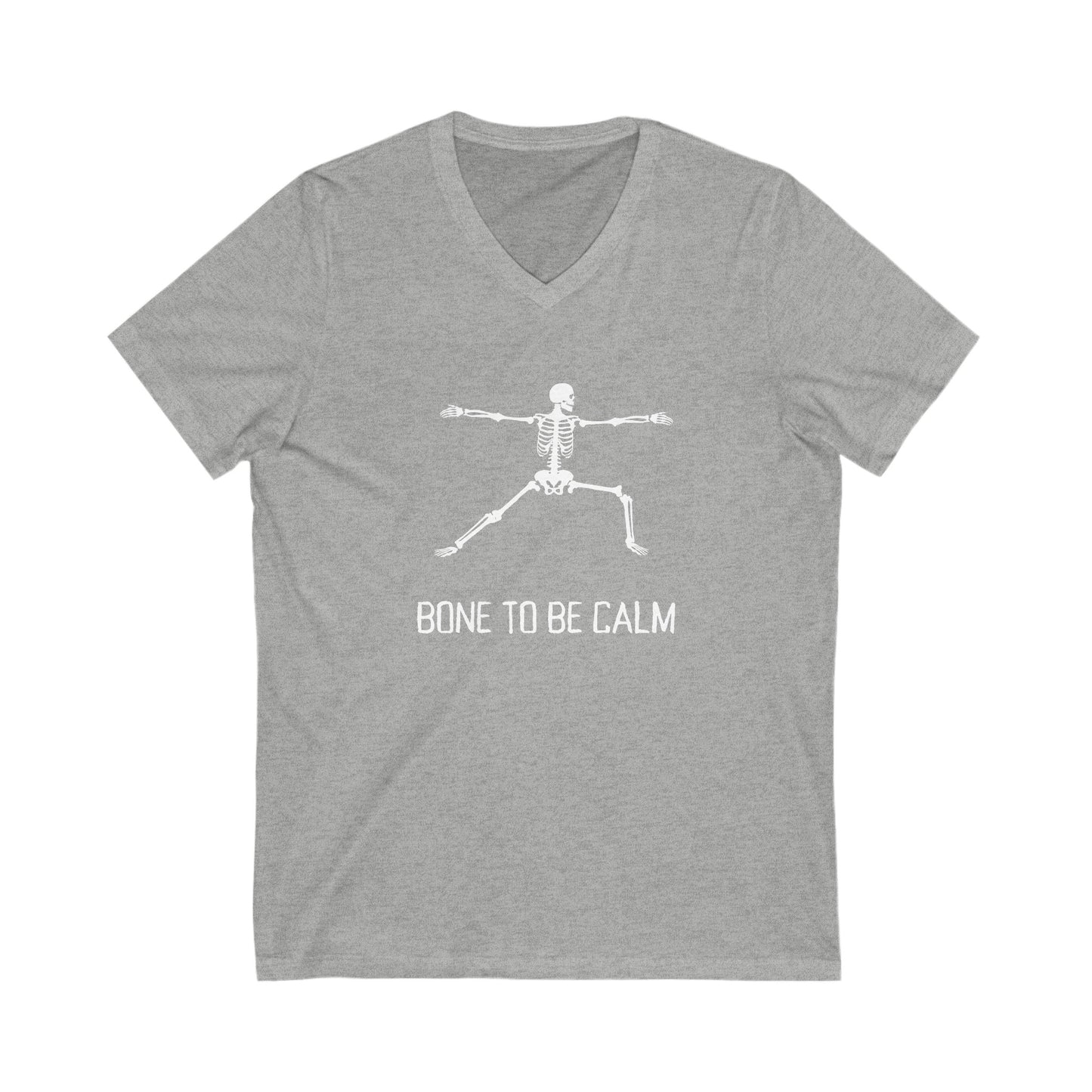 Bone to Be Calm Unisex Jersey Short Sleeve V-Neck Tee