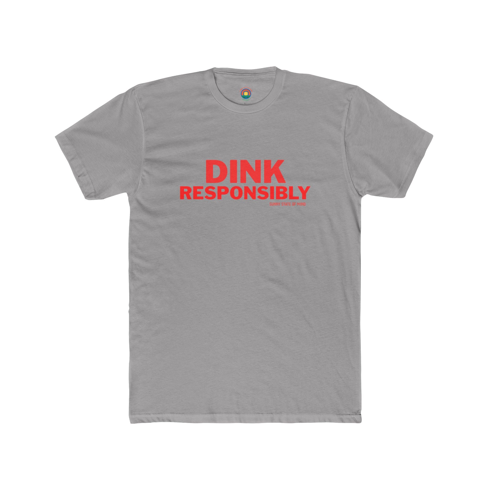Unisex Cotton Crew Tee – “Dink Responsibly” Front Logo